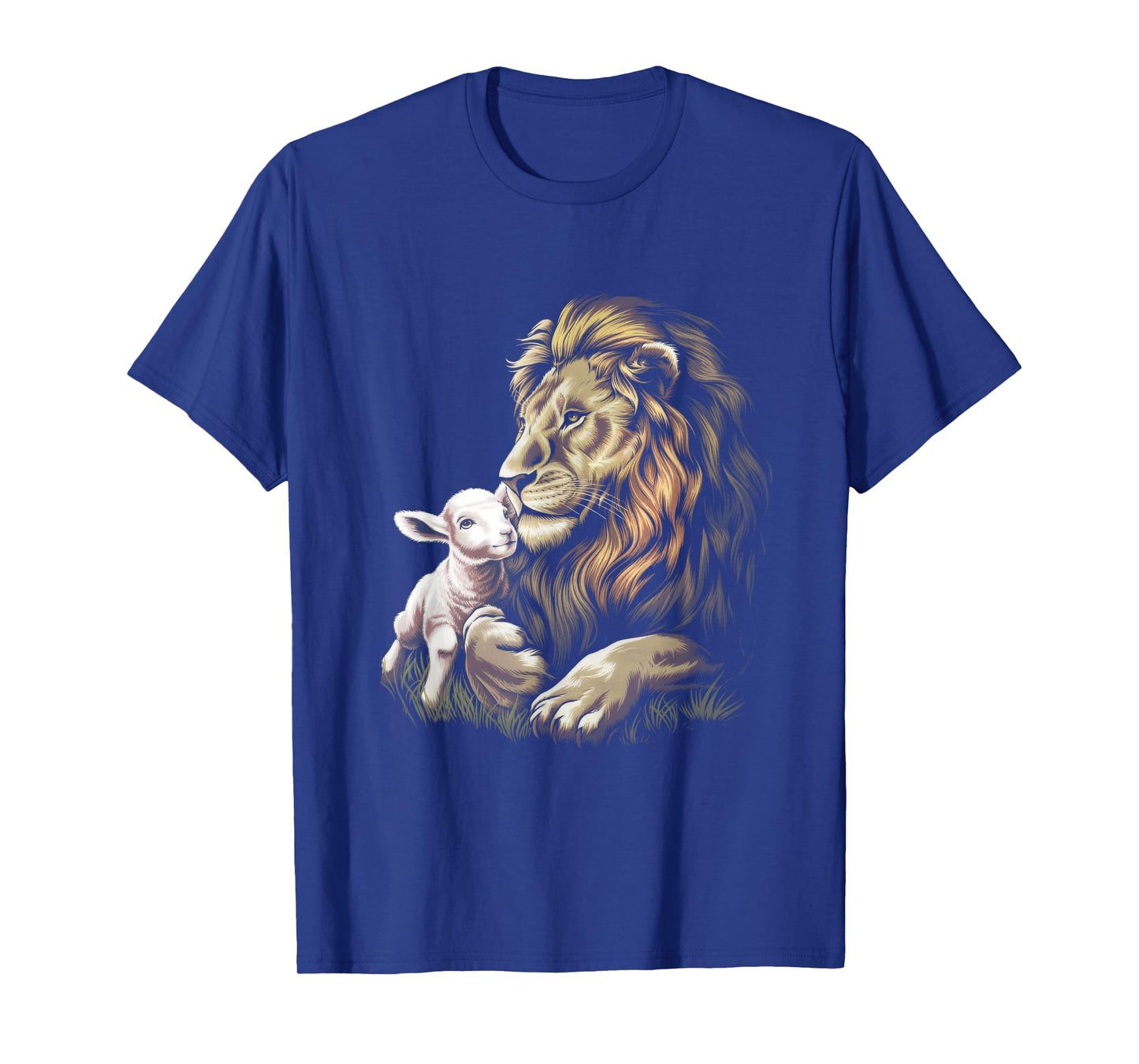 Christianity Lamb Lion Together Lion lamb Animal T-Shirt
