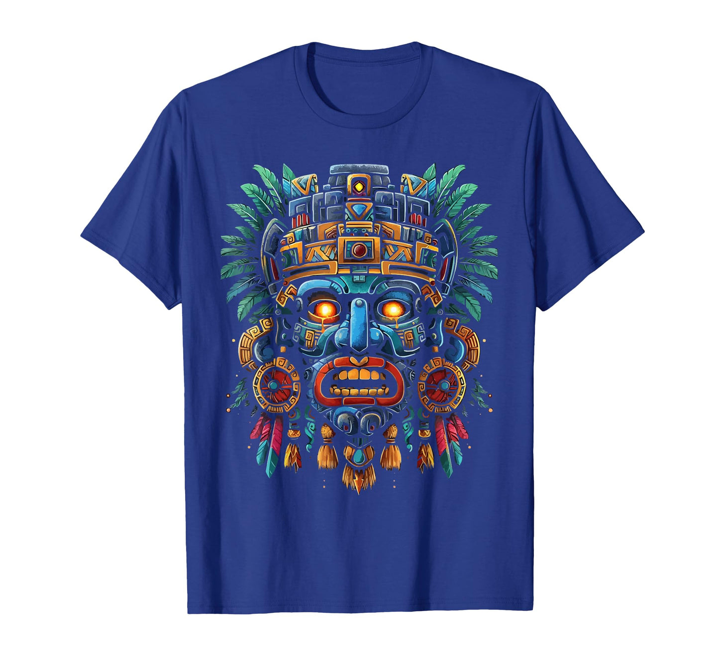 Aztec God Aztec Culture Mayan Indigenous Tlaloc Statue T-Shirt