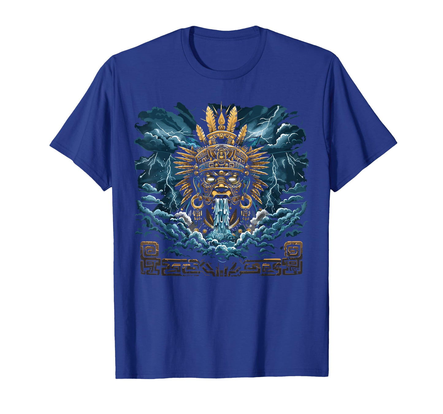 Aztec God Aztec Culture Mayan Indigenous Tlaloc Statue T-Shirt