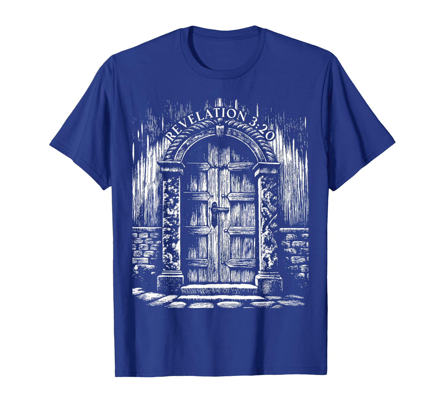 Revelation 3:20 I Stand at The Door and Knock - Jesus Quote T-Shirt
