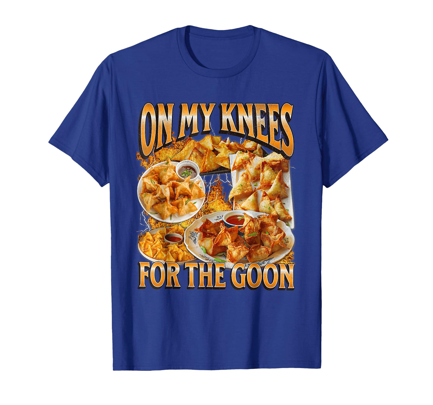 On My Knees for The-Goon Bootleg Funny Crab Rangoon Meme T-Shirt