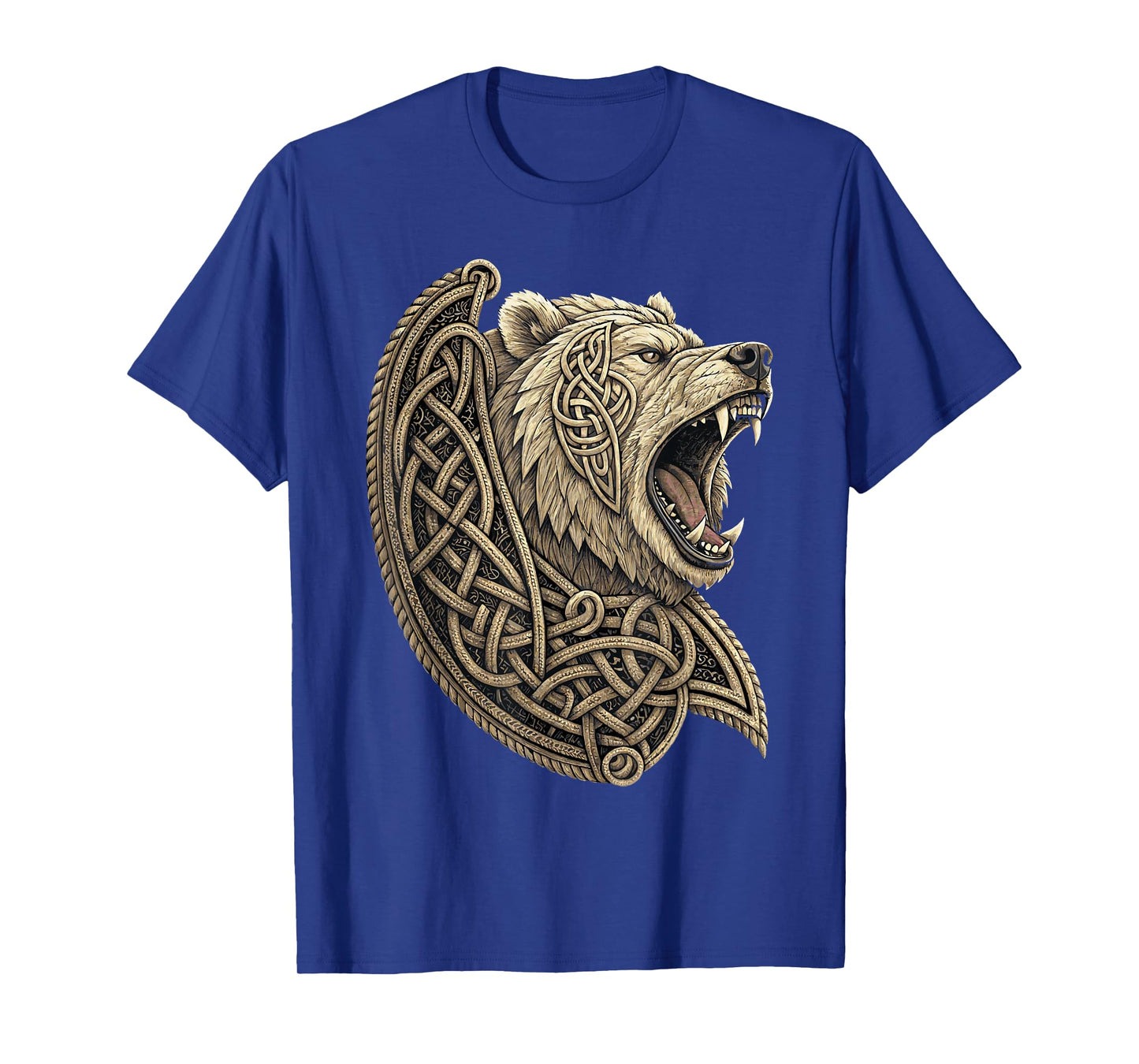 Retro Viking Berserker Bear – Norse Knotwork Warrior Symbol T-Shirt