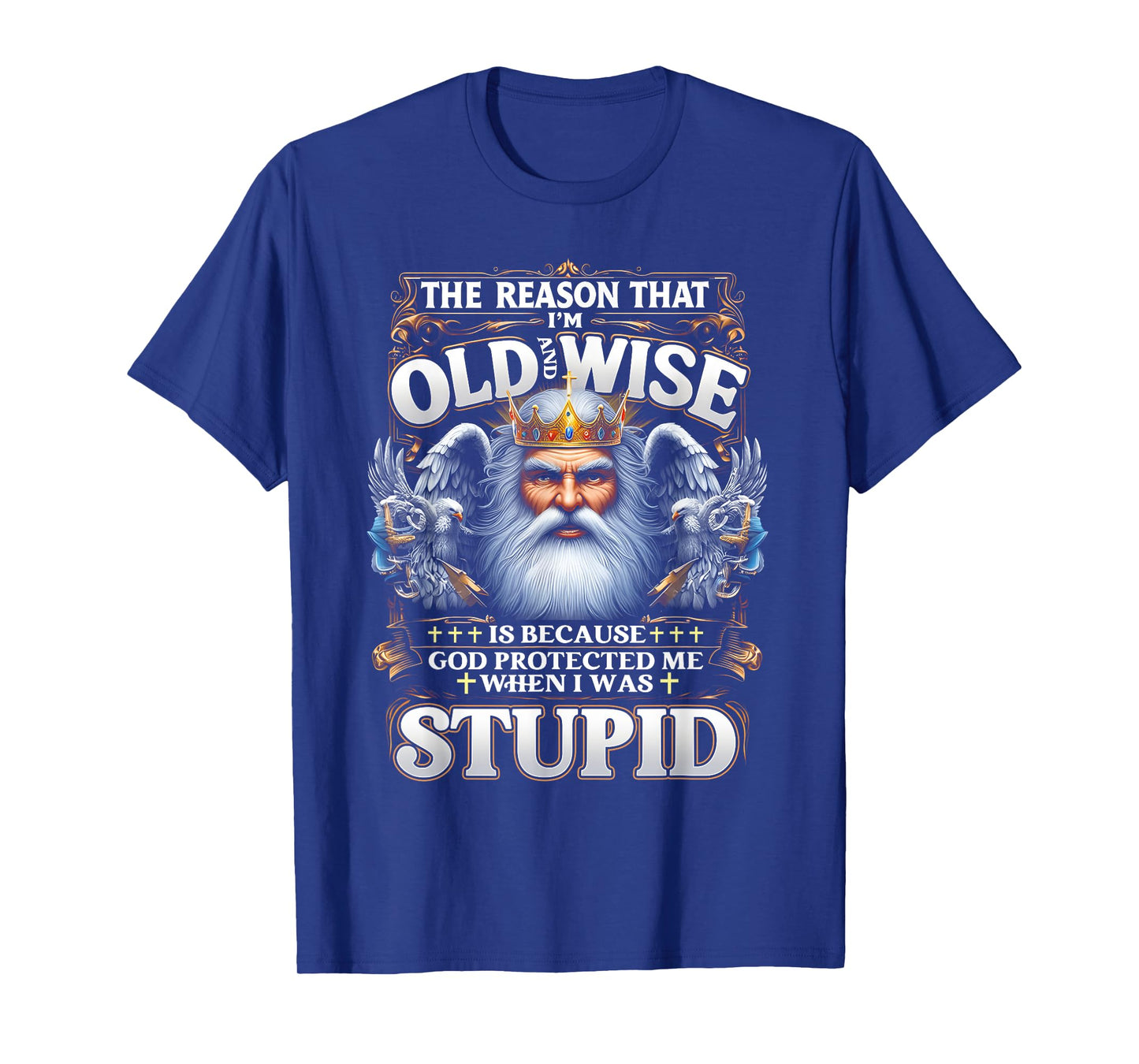 Im Old Wise God Protected Me When I Was Young And Stupid T-Shirt