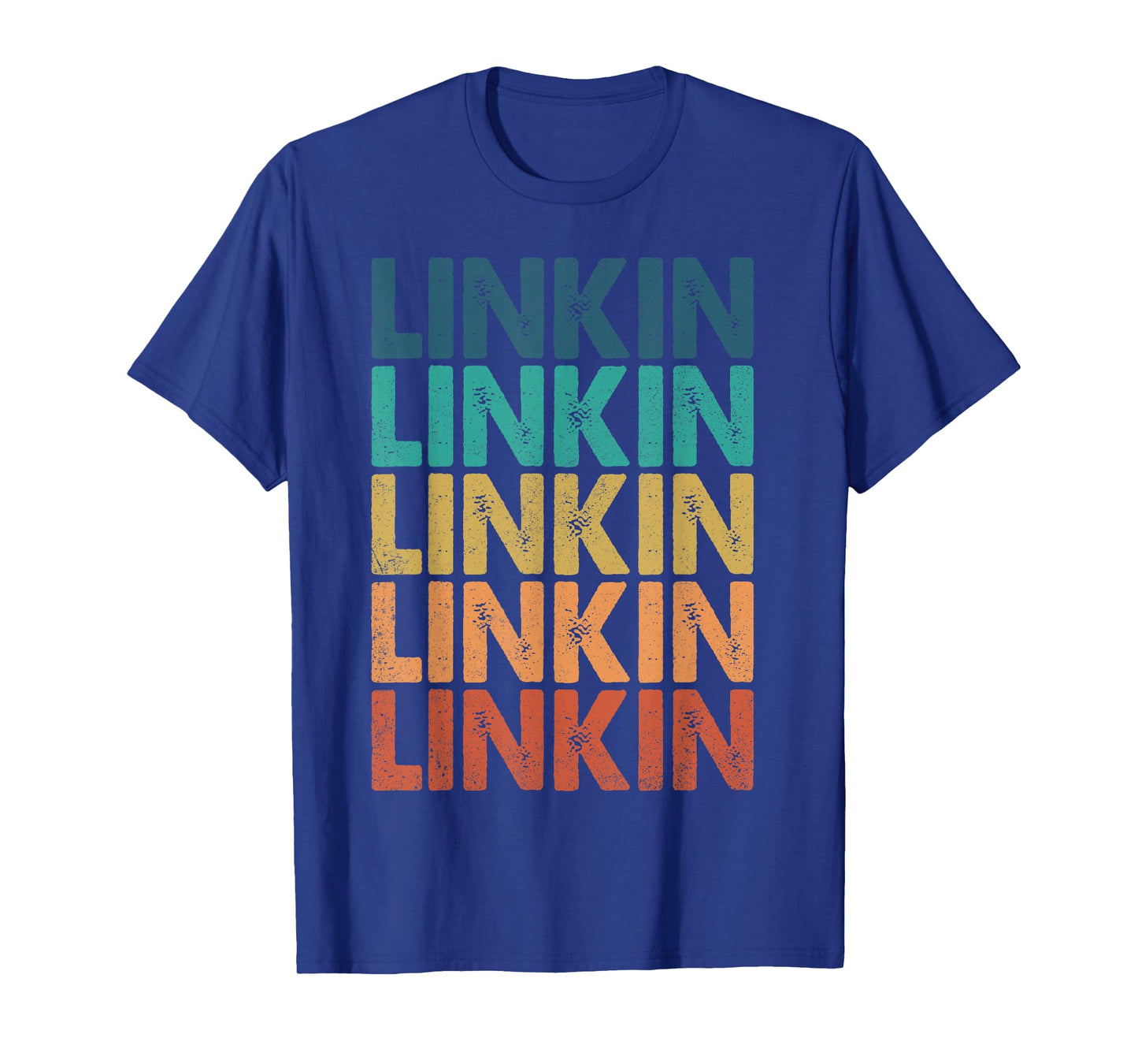 Vintage Linkin Personalized Name I Love Linkin Retro Meme T-Shirt