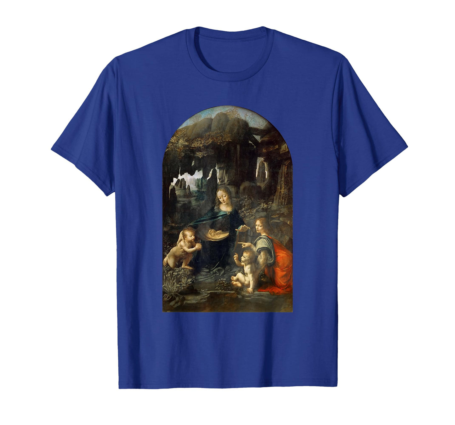 Virgin of the Rocks by Leonardo da Vinci T-Shirt