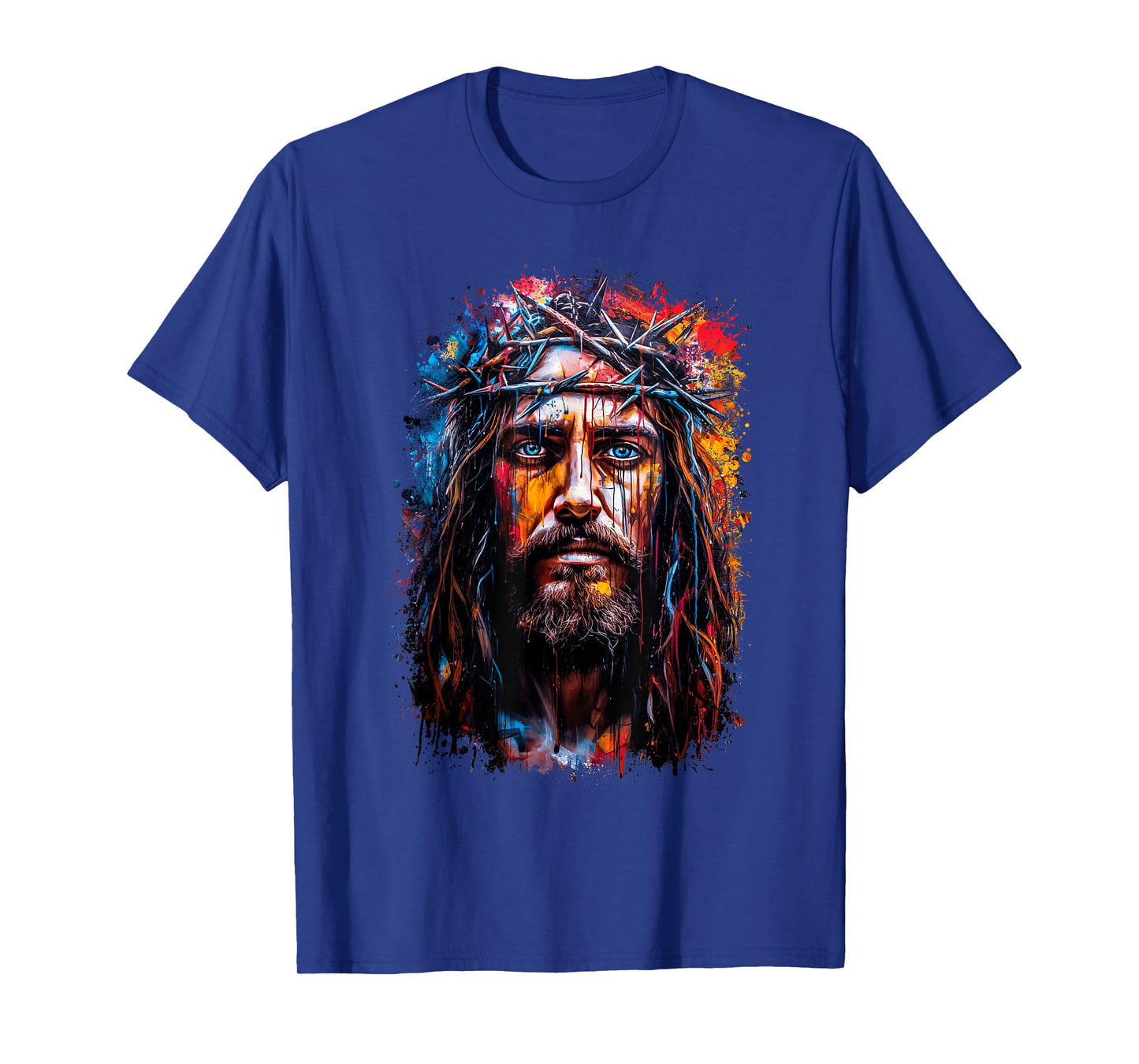 Graffiti-Style Portrait: Jesus Christ Crowned with Thorns T-Shirt
