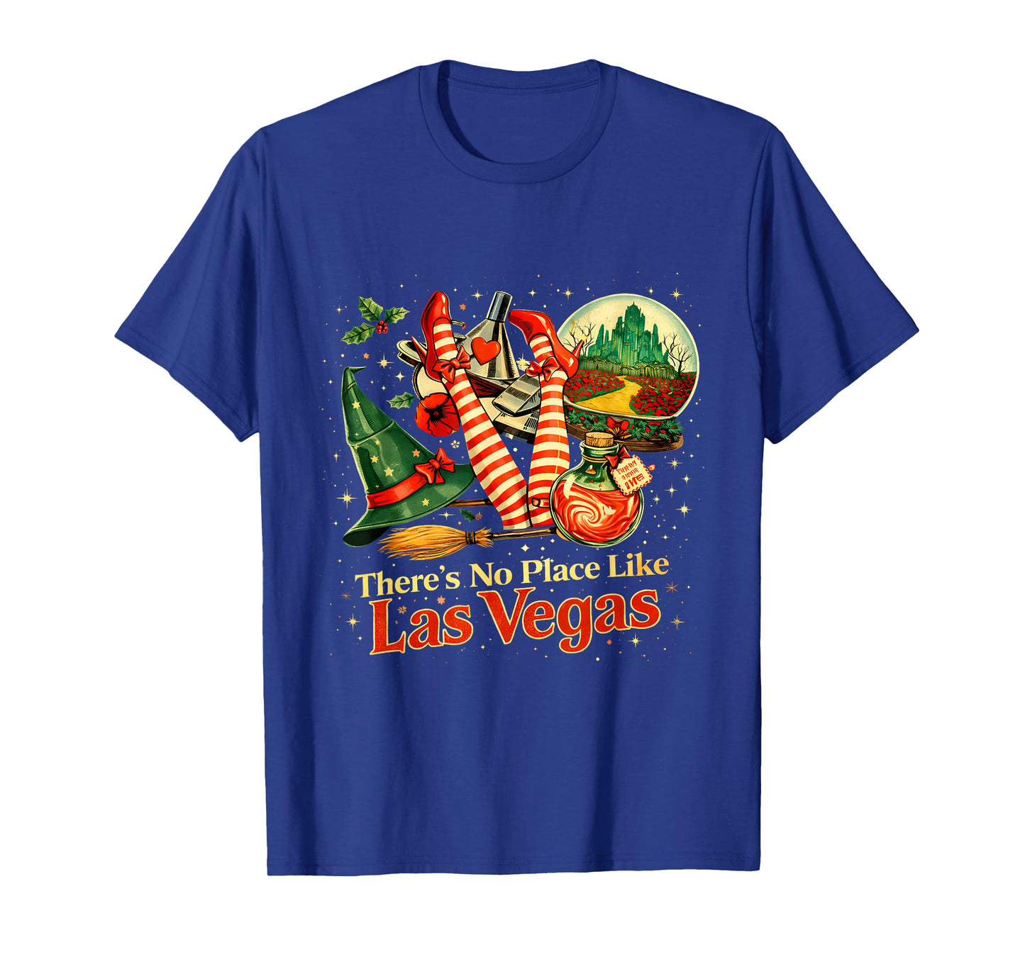 There’s No Place Like Las Vegas Funny Wizard Trip Design T-Shirt - T-Shirt | Royal