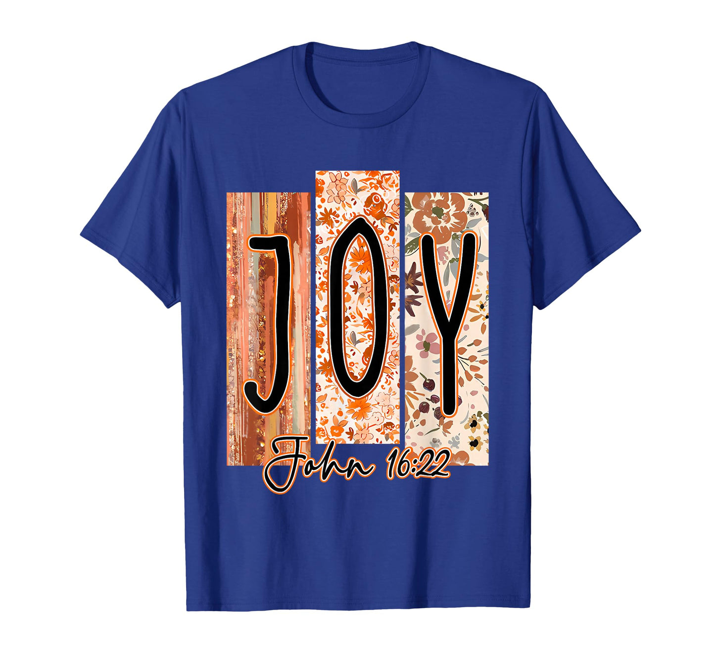 Joy Bible Verse Preppy Fall Christian Faith Pumpkin Spice T-Shirt