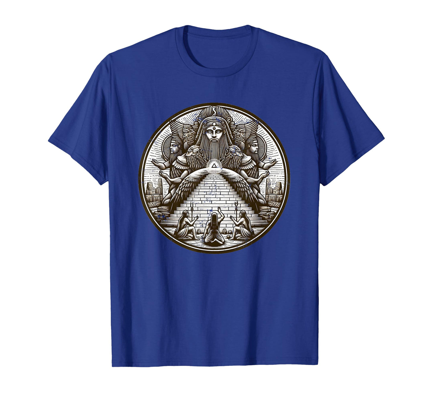 Anunnaki Sumerian Gods with Pyramid T-Shirt