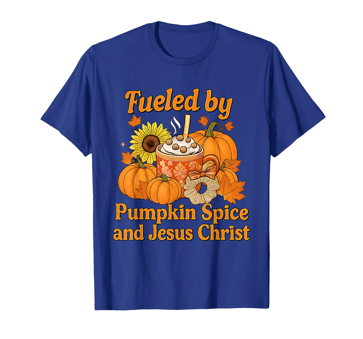 Cute Christian Fall Pumpkin Spice Jesus Christ Thanksgiving T-Shirt