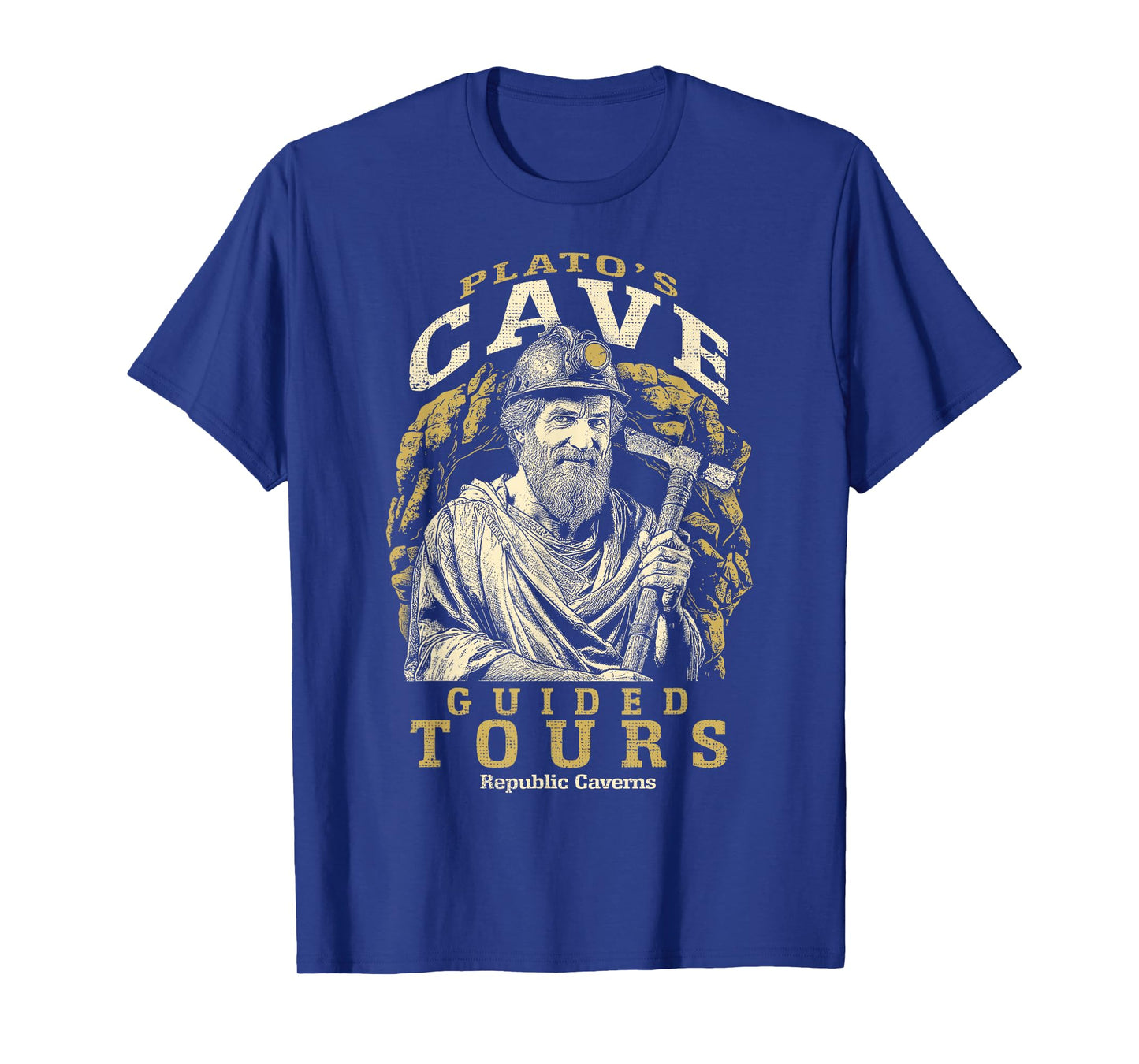 Plato's Cave Funny Philosophy Guided Tours Philosopher T-Shirt