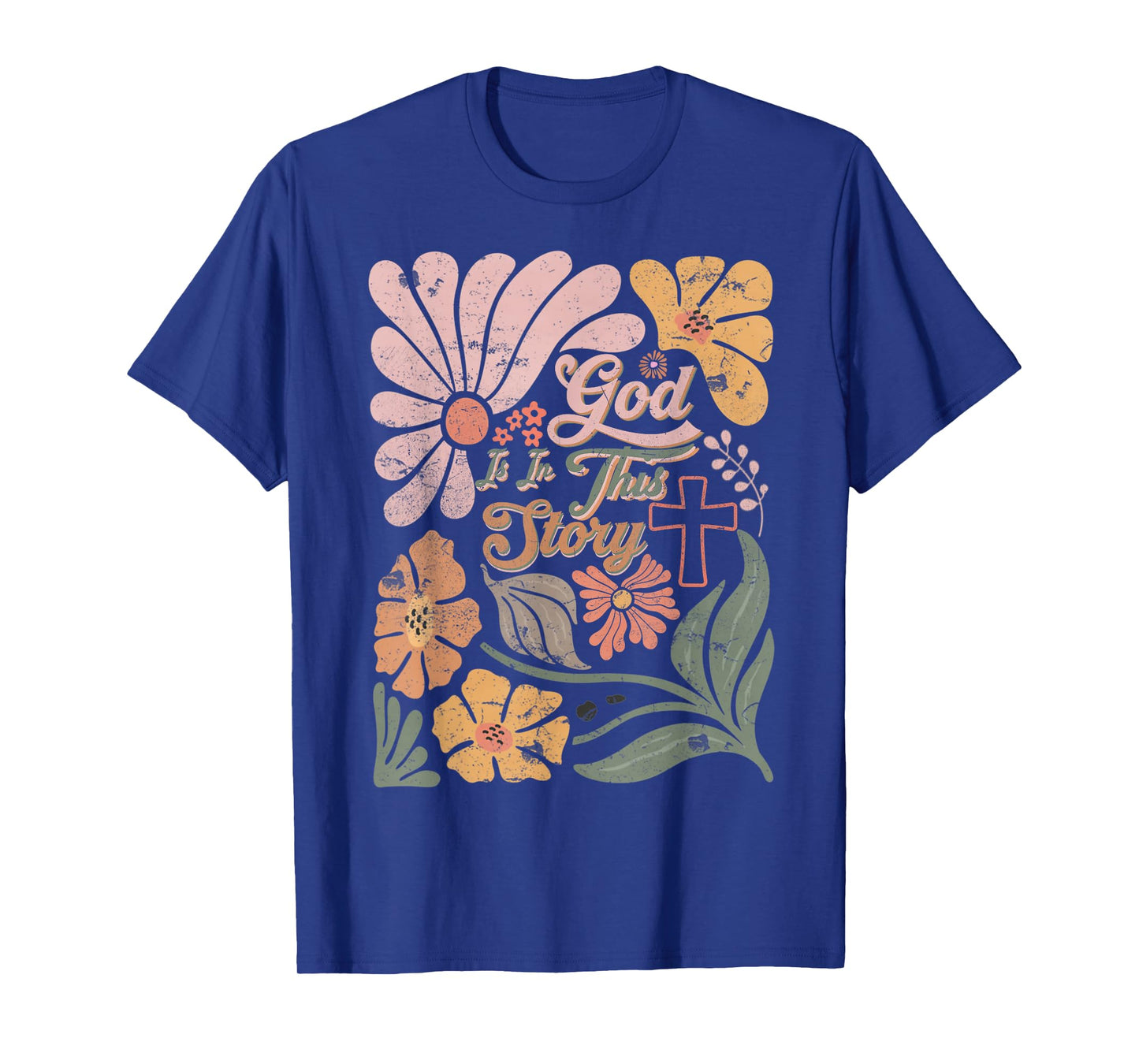 Boho Retro Christian God Is In This Story Men Women T-Shirt