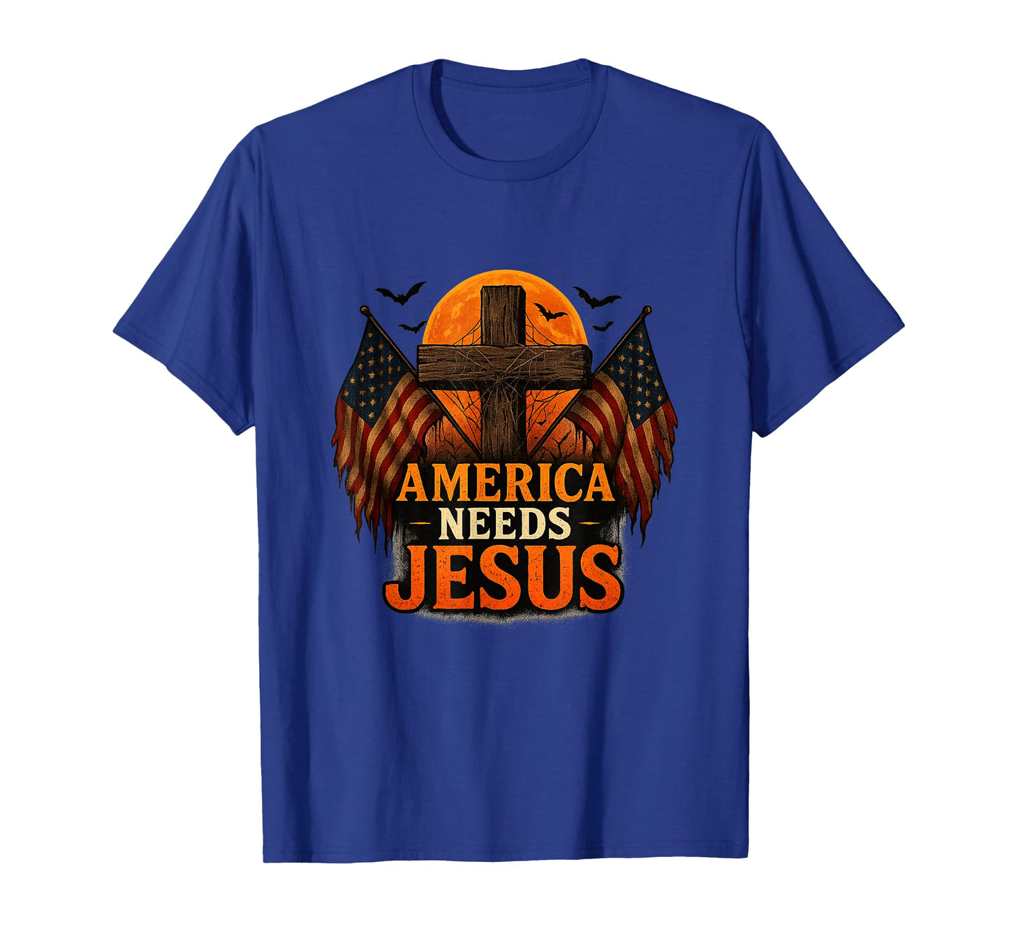 America Needs Jesus Patriotic Christians Funny Halloween T-Shirt