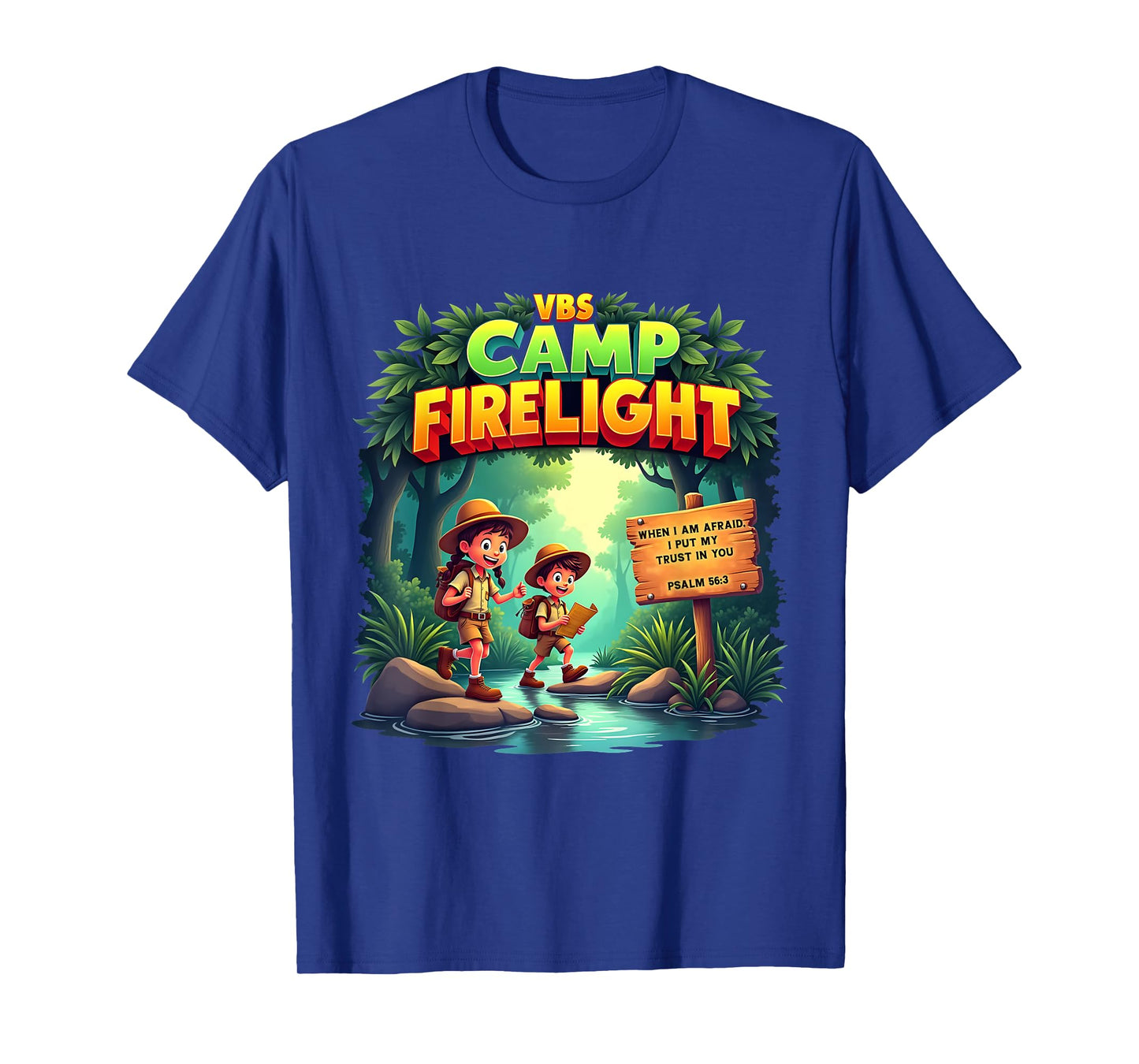 Firework 2025 VBS Camp Firelight Camp Vacation Bible School T-Shirt