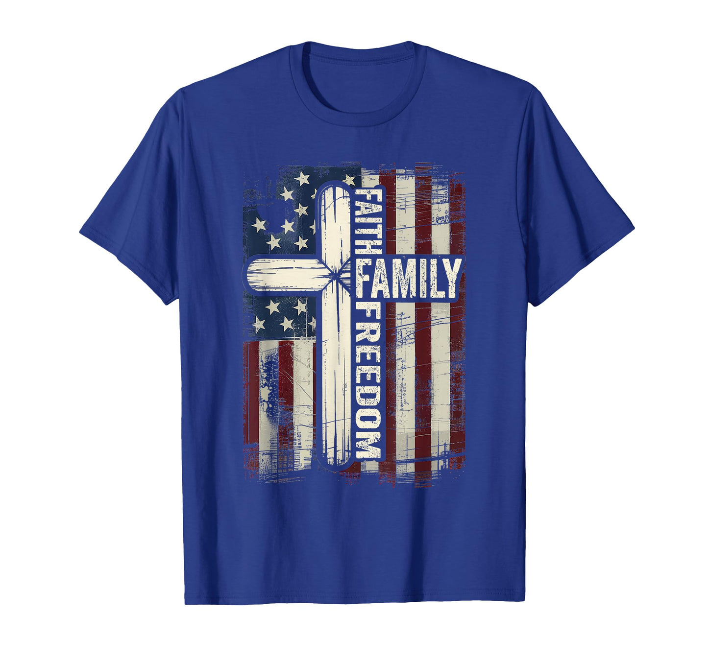 Faith Family Freedom USA Flag T-Shirt