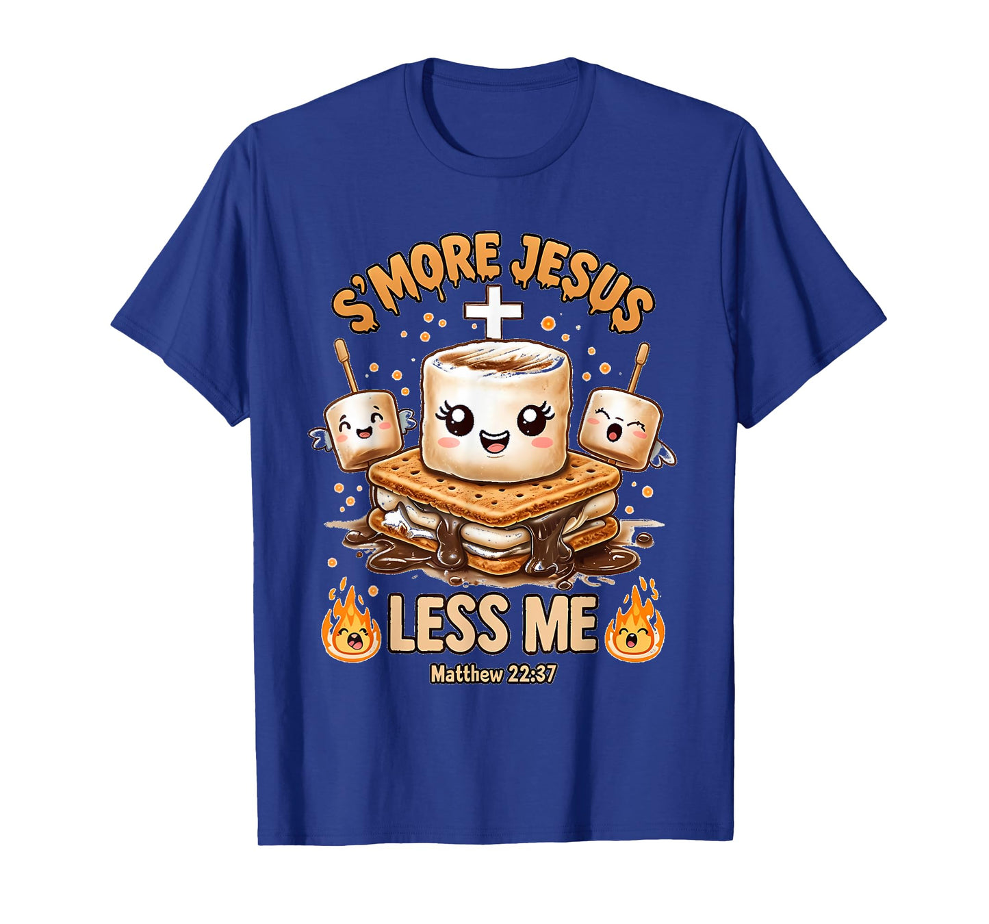 Funny Smore Jesus Less Me Christian Faith Men Women T-Shirt