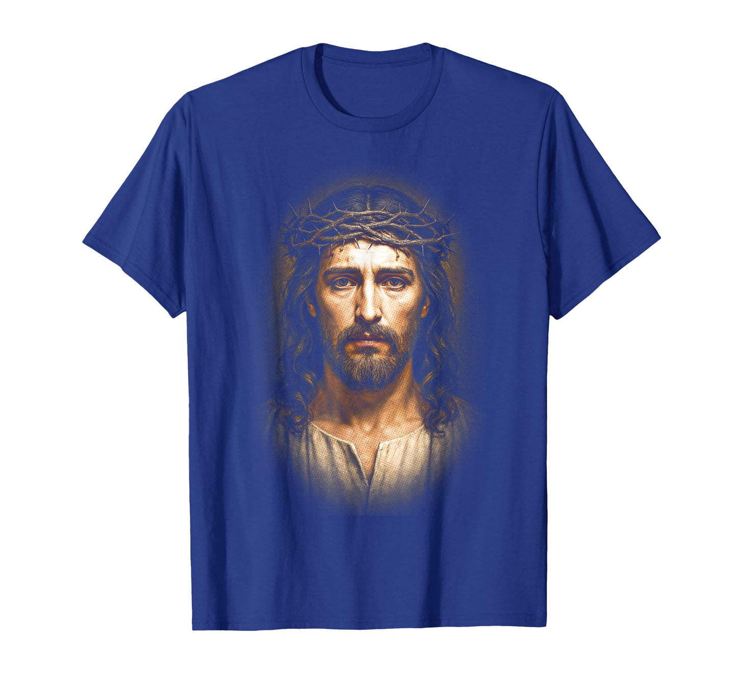 Jesus With Crown of Thorns Christian God Faith Bible T-Shirt