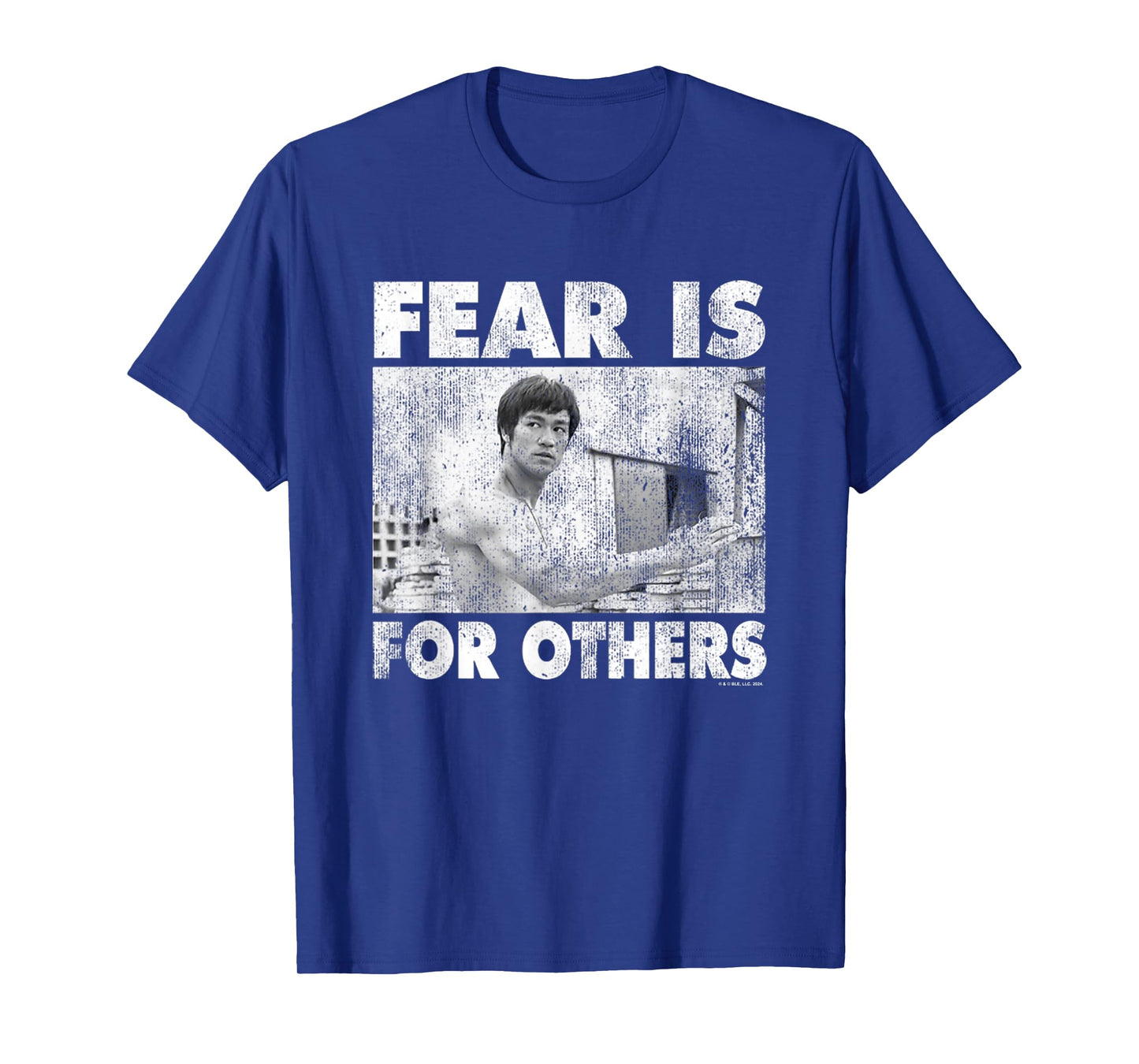 Bruce Lee Fear Is For Others Distressed Shot T-Shirt