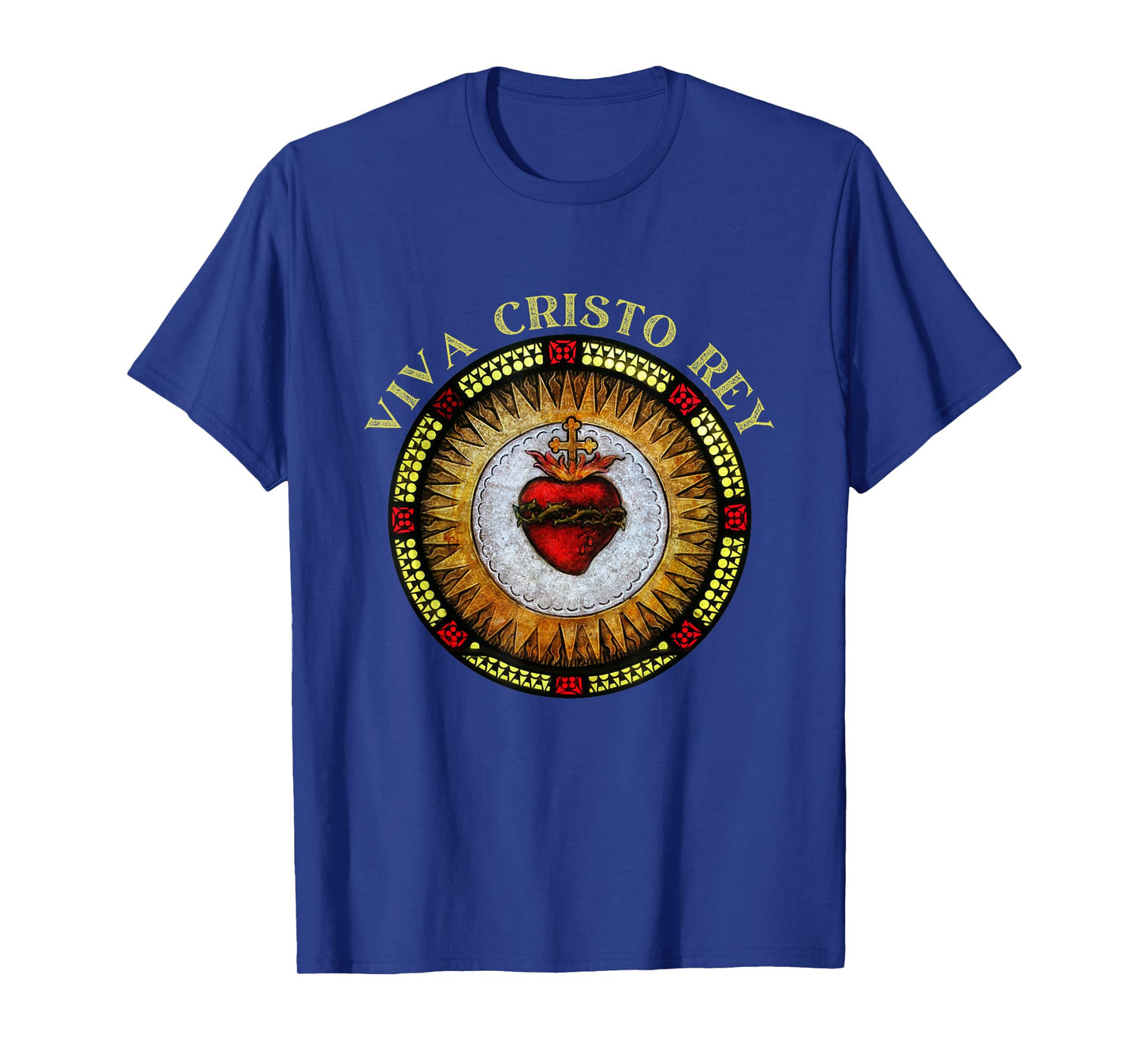 Roman Catholic Sacred Heart Viva Cristo Rey T-Shirt