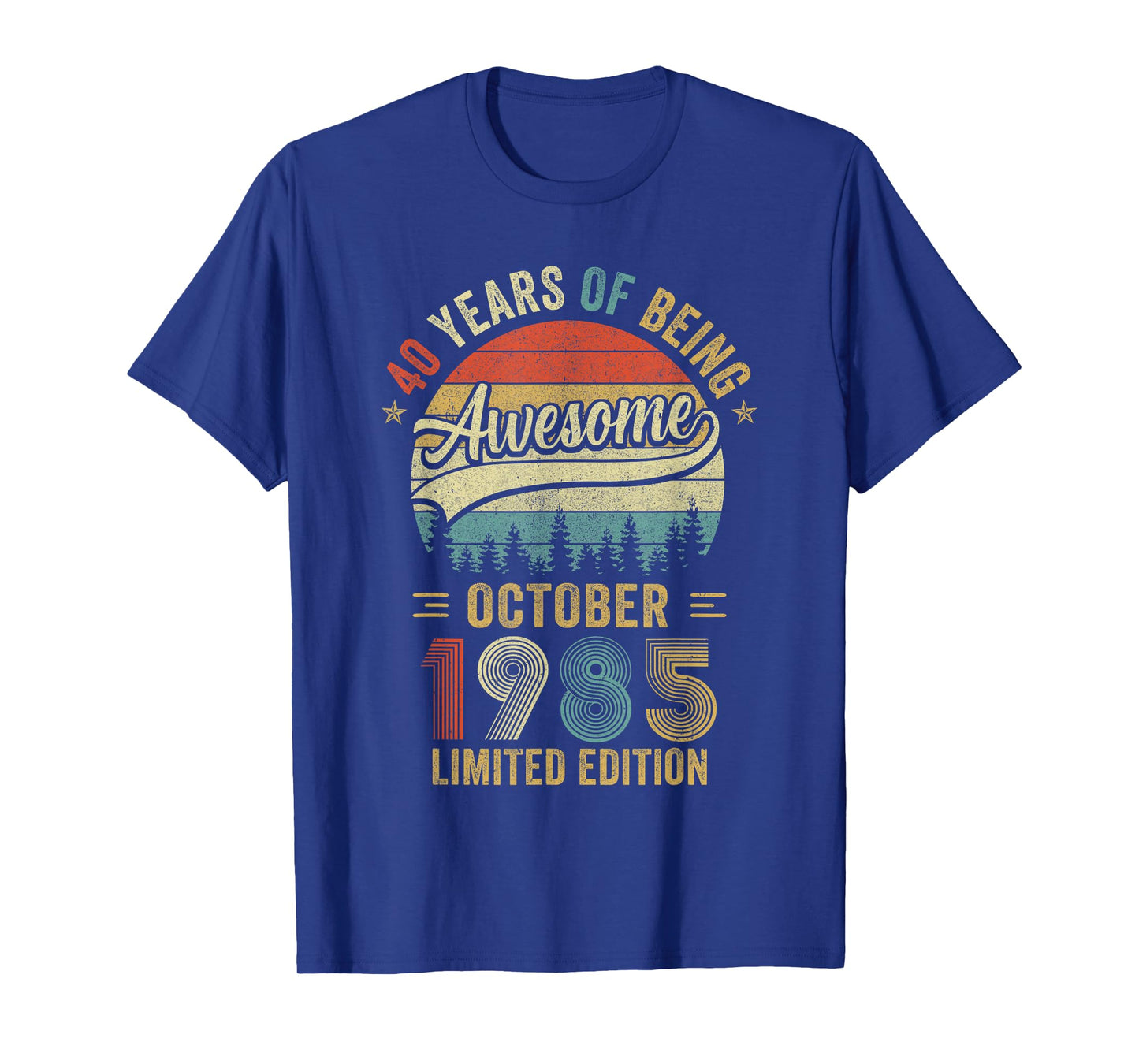 Vintage October 1985 Old 40Th Birthday Men Women T-Shirt