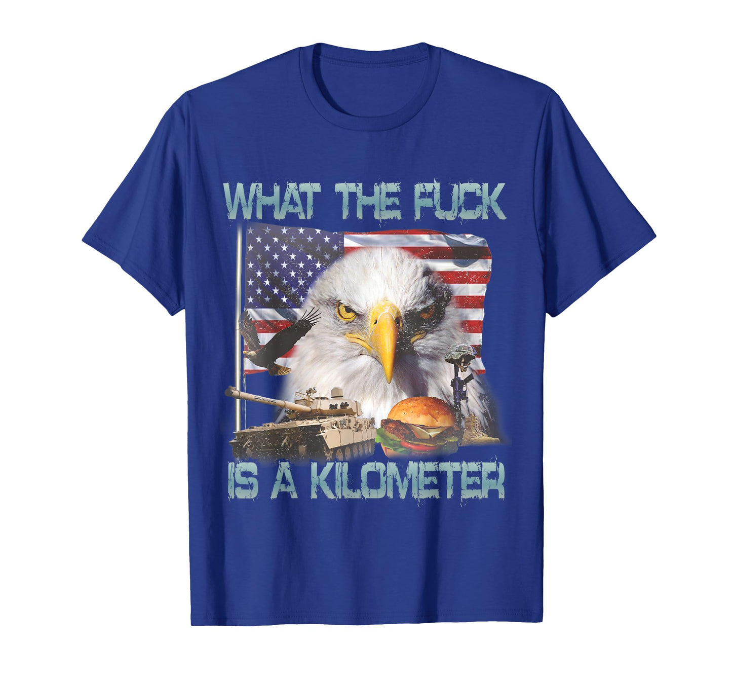 WTF What The Fck Is A Kilometer GeorgeWashington 4th of July T-Shirt