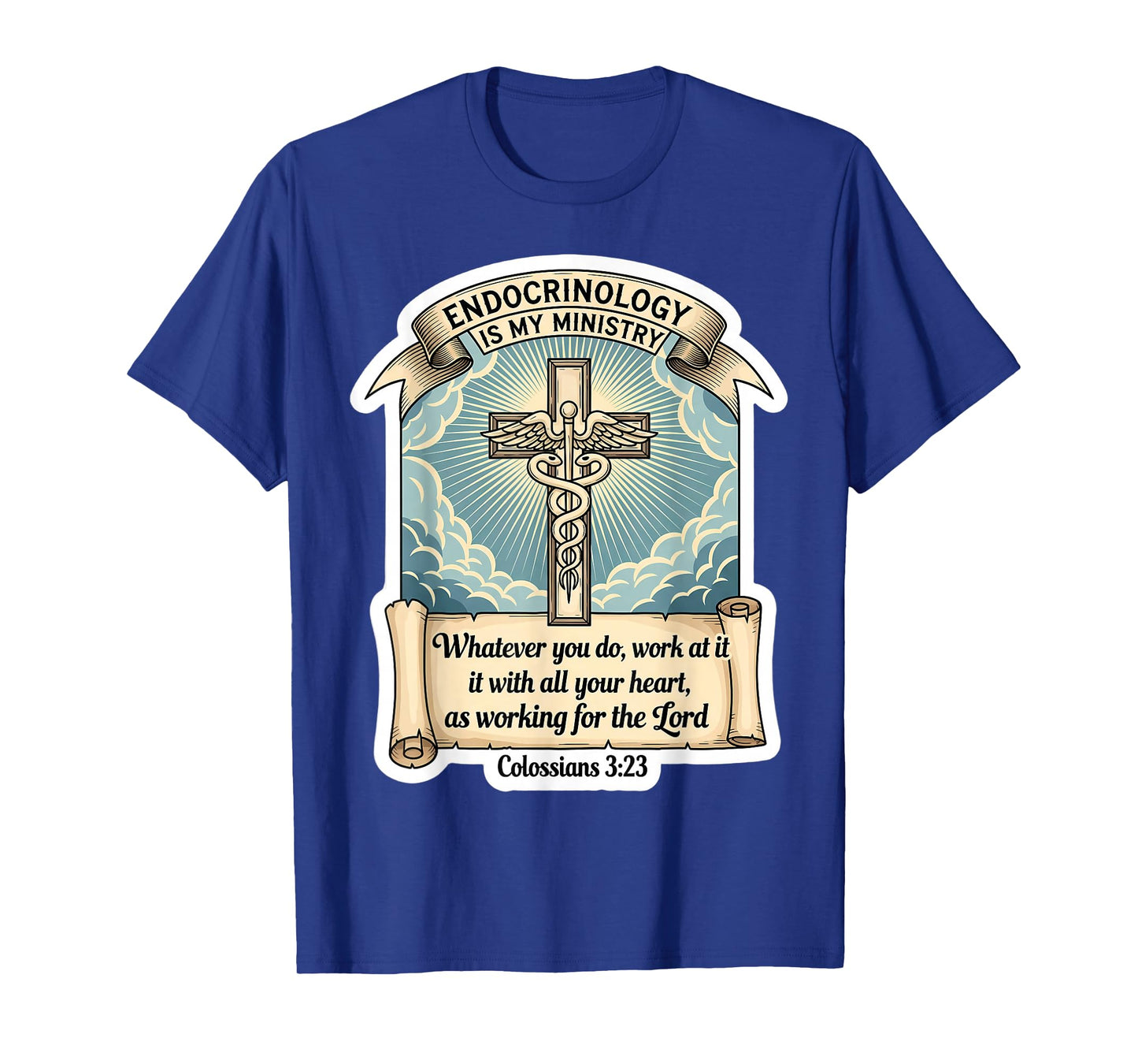 Christian Endocrinologist Endocrinology is My Ministry Jesus T-Shirt