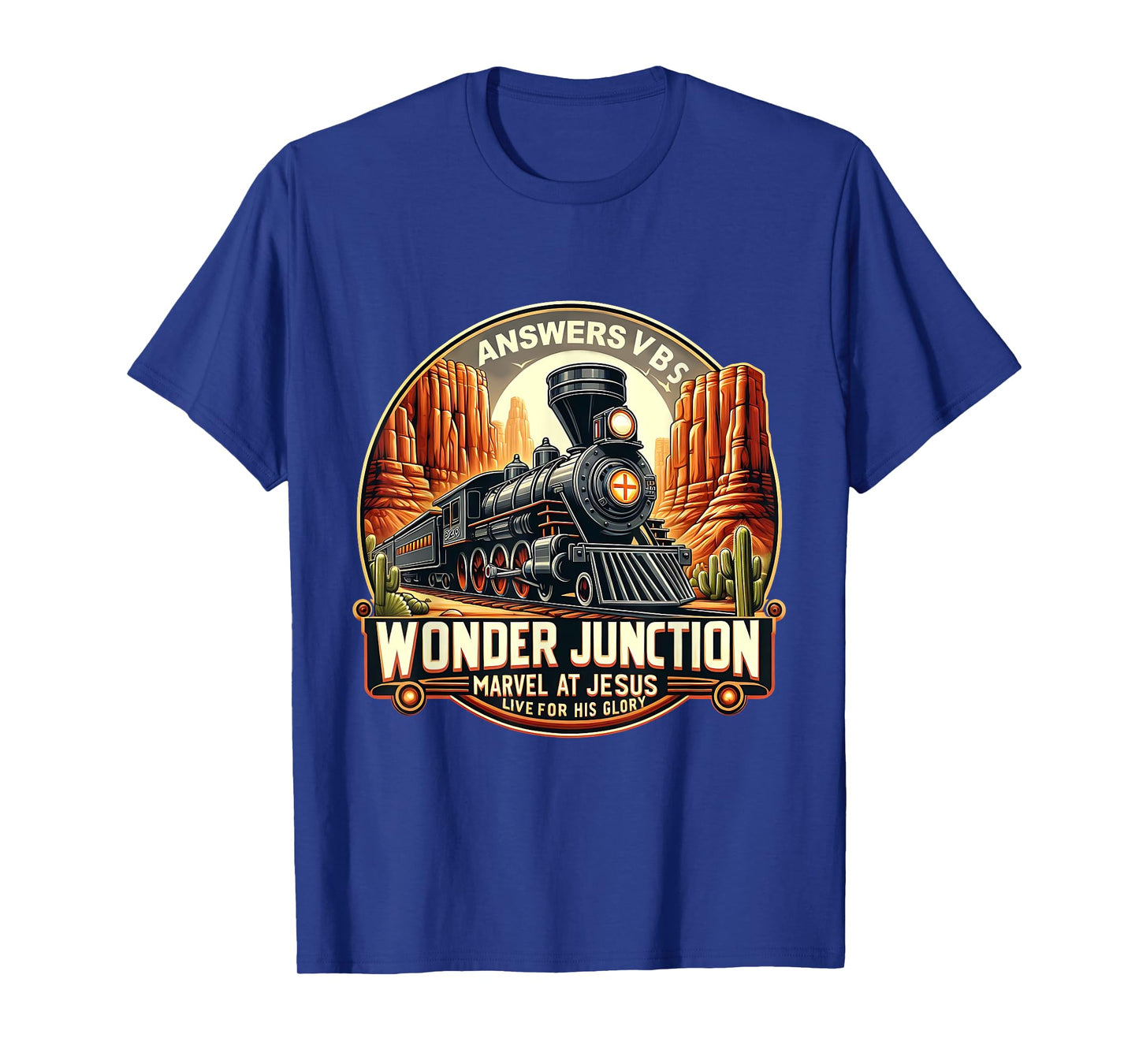 Answers VBS Wonder Junction Christian Train Theme Costume T-Shirt