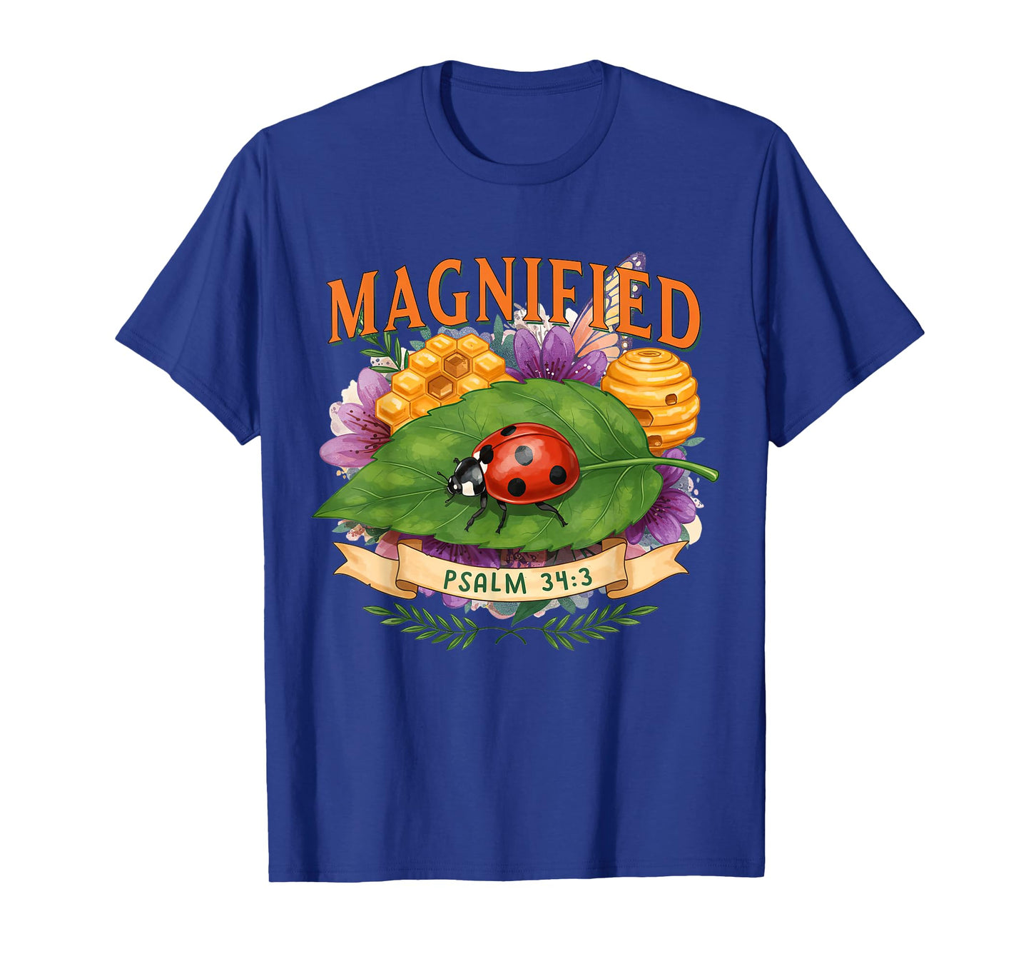 Magnified Christian Bible Verse Summer Vibes Religious Faith T-Shirt