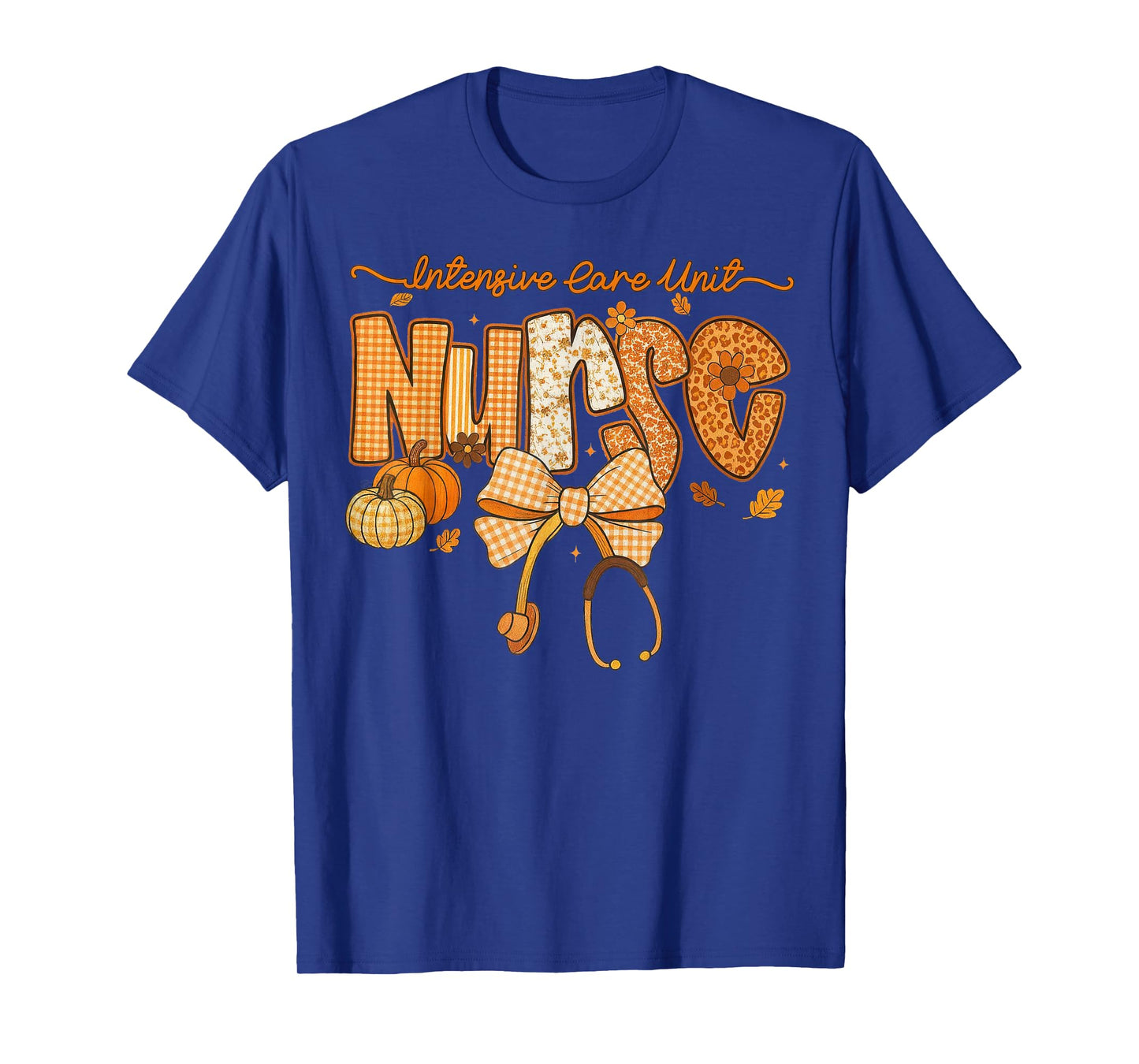 Thankful NICU Nurse Fall Thanksgiving Stethoscope Coquette T-Shirt