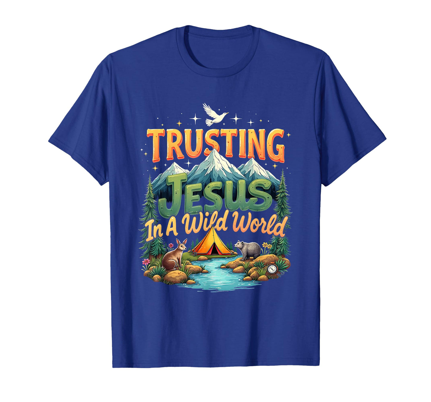 VBS 2025 Trusting Jesus Camp Christian Summer True North T-Shirt