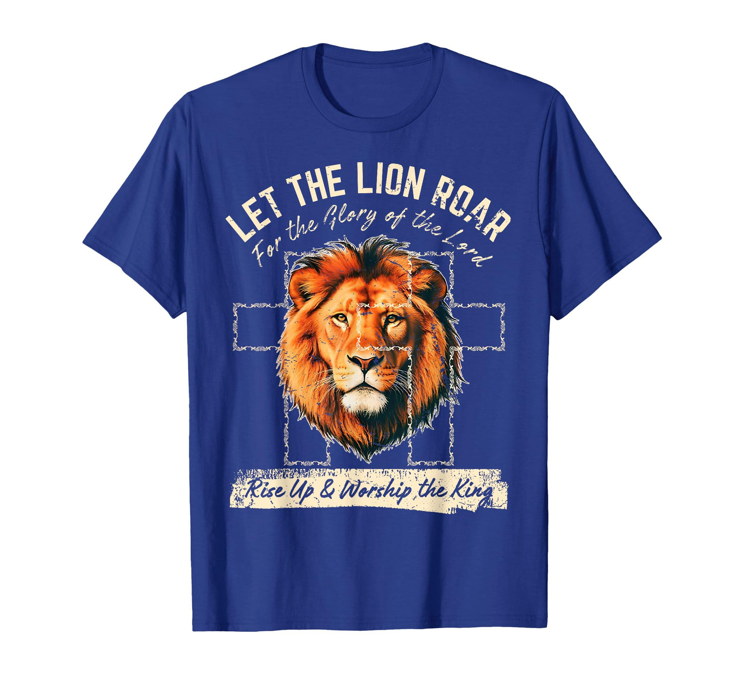 LET The Lion Roar – Christian Faith Lion. Graphic Tee T-Shirt