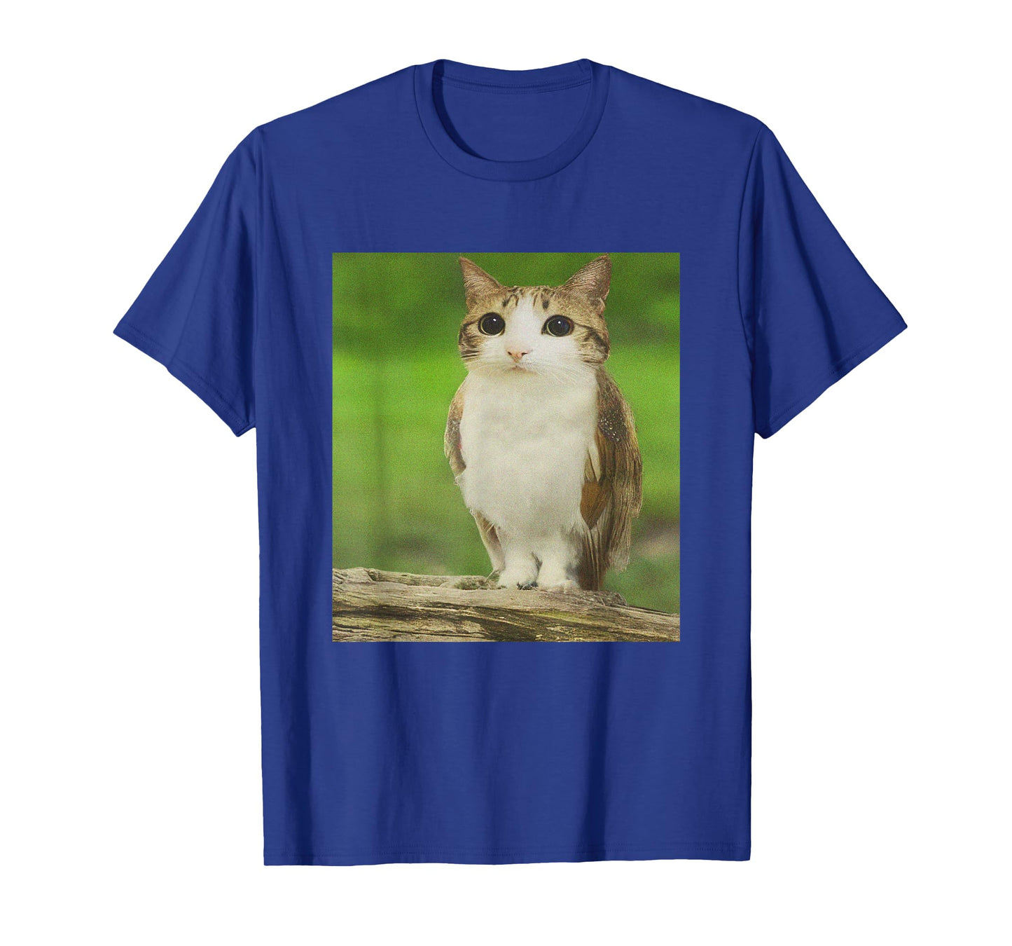 Meowl Cat Owl Funny Cursed Internet Trendy Meme T-Shirt