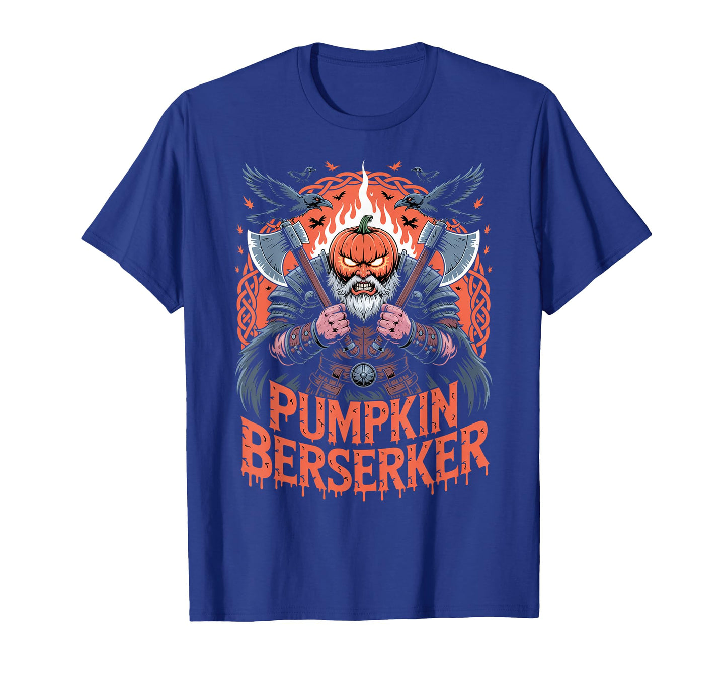Norse Mythology Pumpkin - Halloween Viking Berserker T-Shirt
