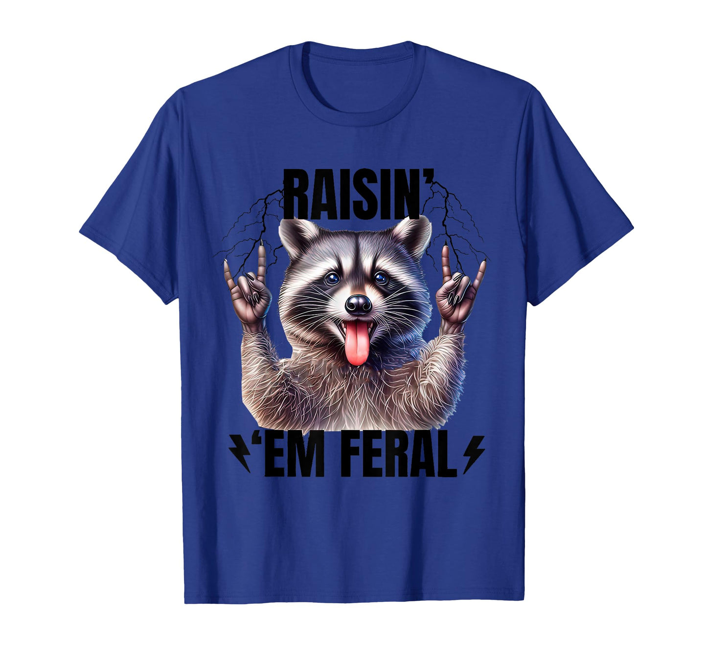 Retro Raisin Em Feral Funny Quote Rock’n Feral Possum Outfit T-Shirt