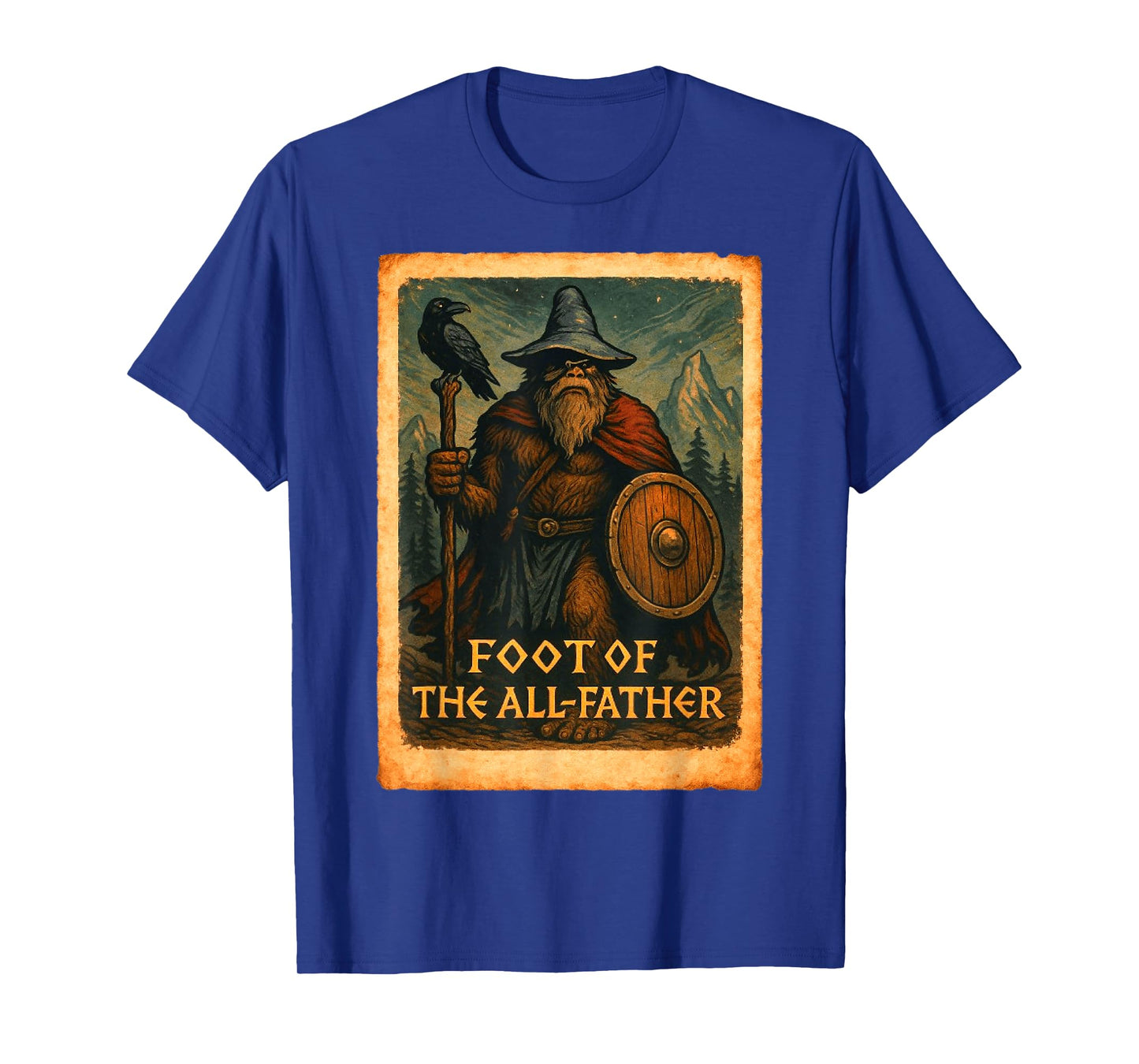 Sasquatch Odin Shirt | Vintage Norse Myth God T-Shirt