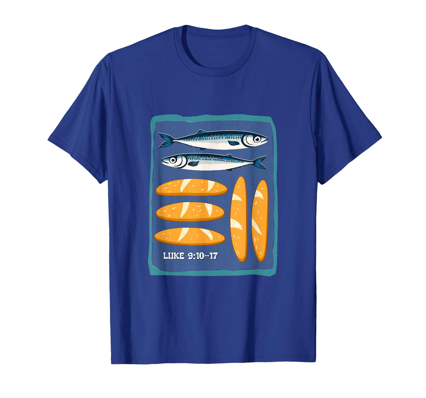 Faith Camp Fish & Loaves apparel – Luke 9:10–17 T-Shirt