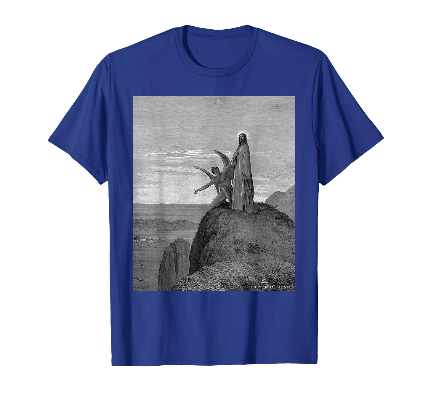 Jesus Satan Temptation by Gustave Dore T-Shirt