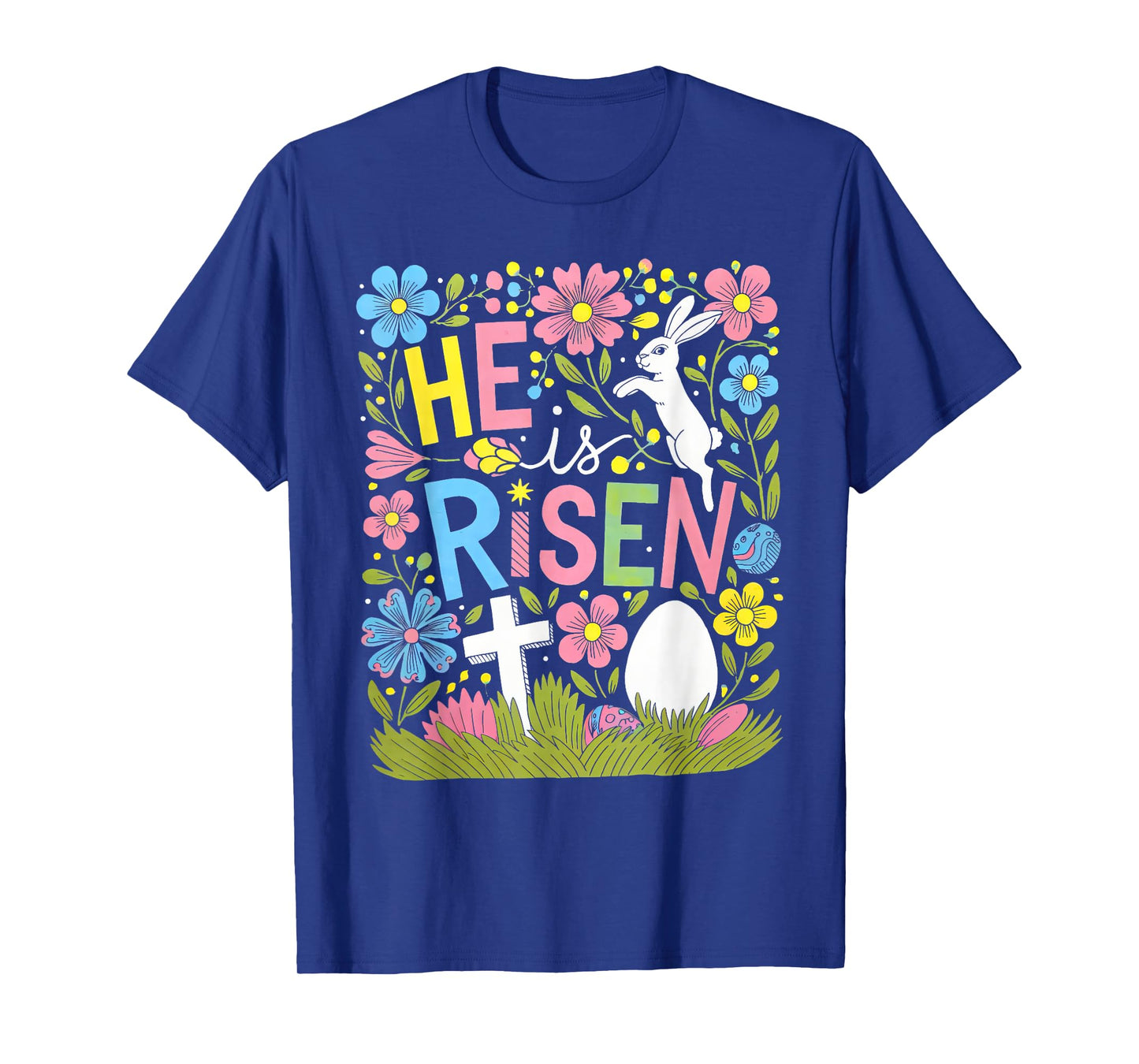 He Is Risen Easter Cross Coquette Jesus Christian Religious T-Shirt