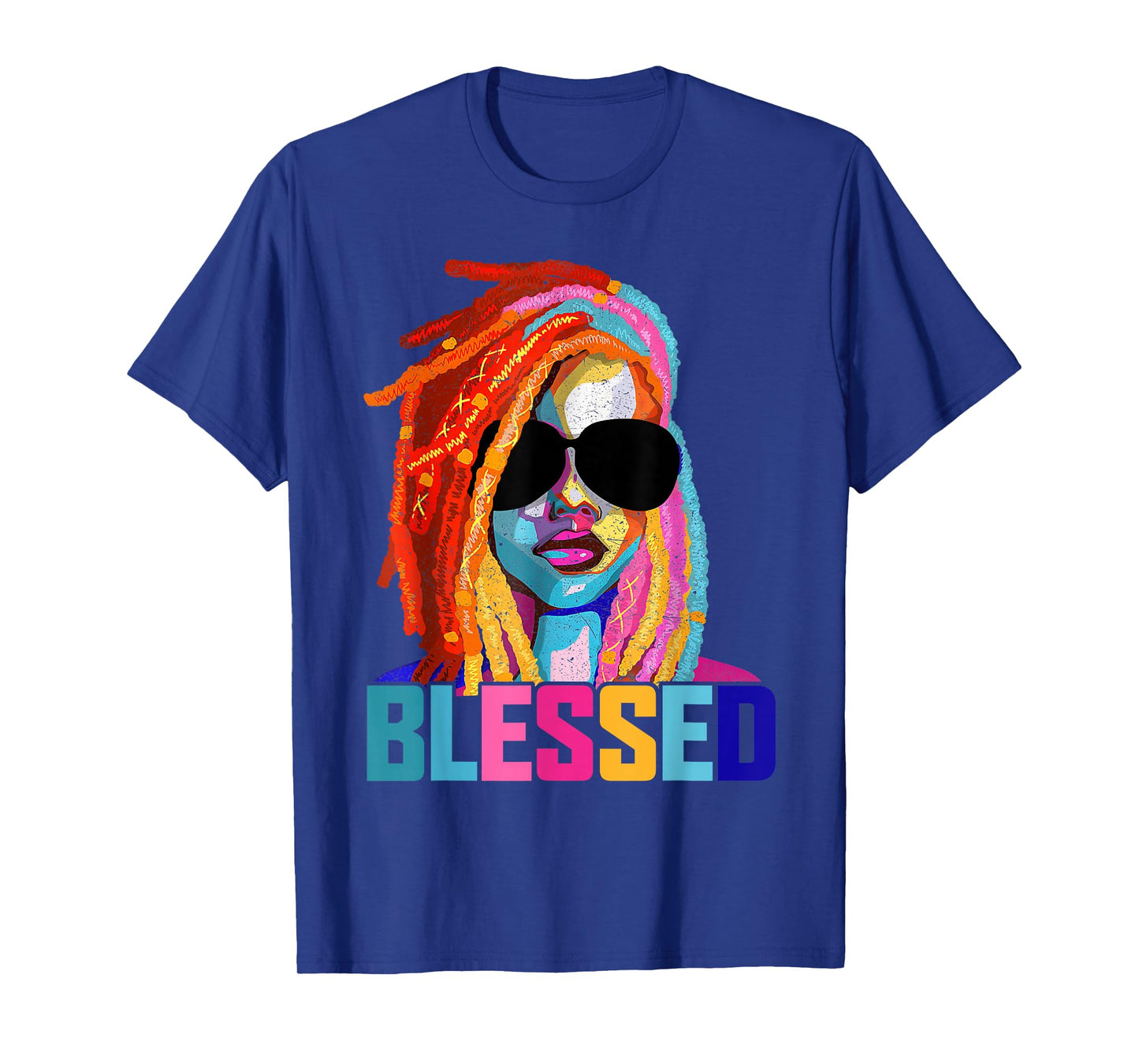 Blessed Black Woman Praying Afro African American Christian T-Shirt