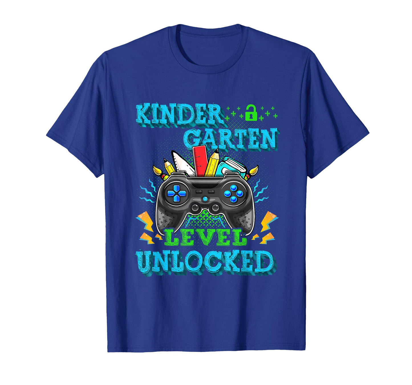 Kindergarten Level Unlocked Gamer First Day Of School Boys T-Shirt