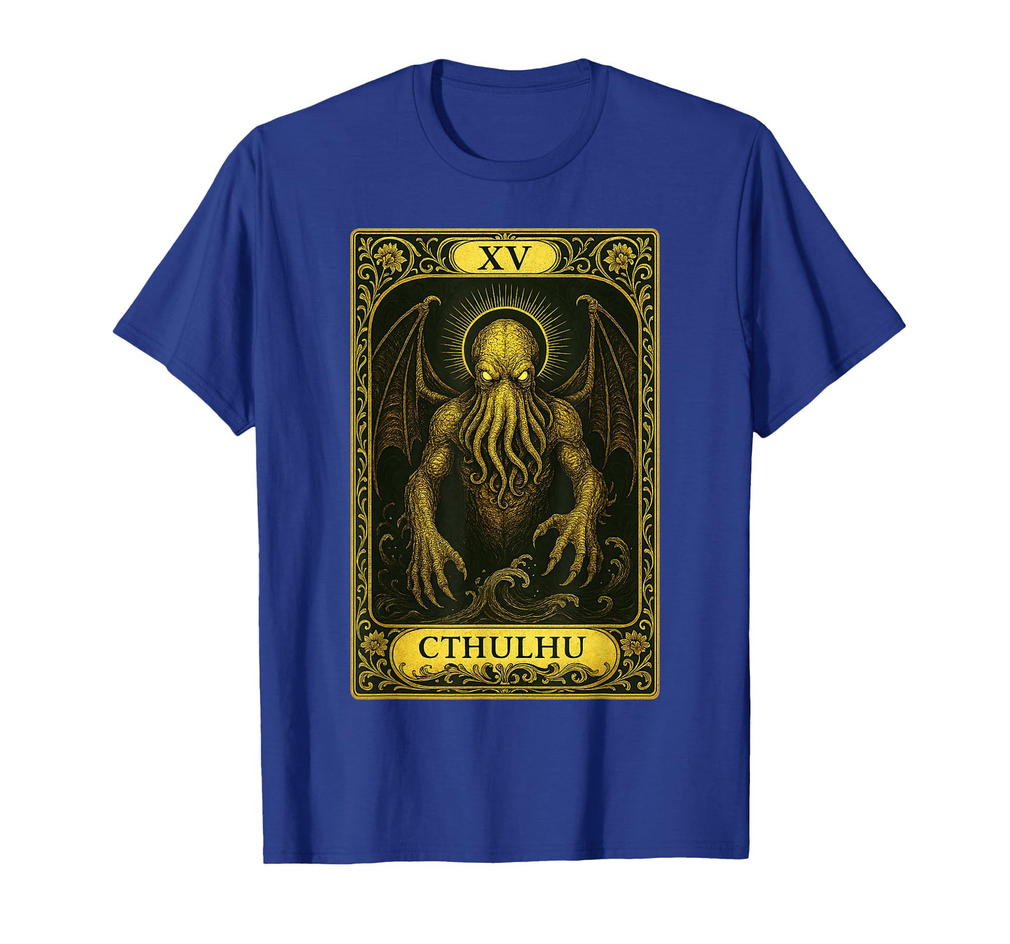 Call of Cthulhu Mythos Ryleh Lovecraftian Necronomicon Tarot T-Shirt