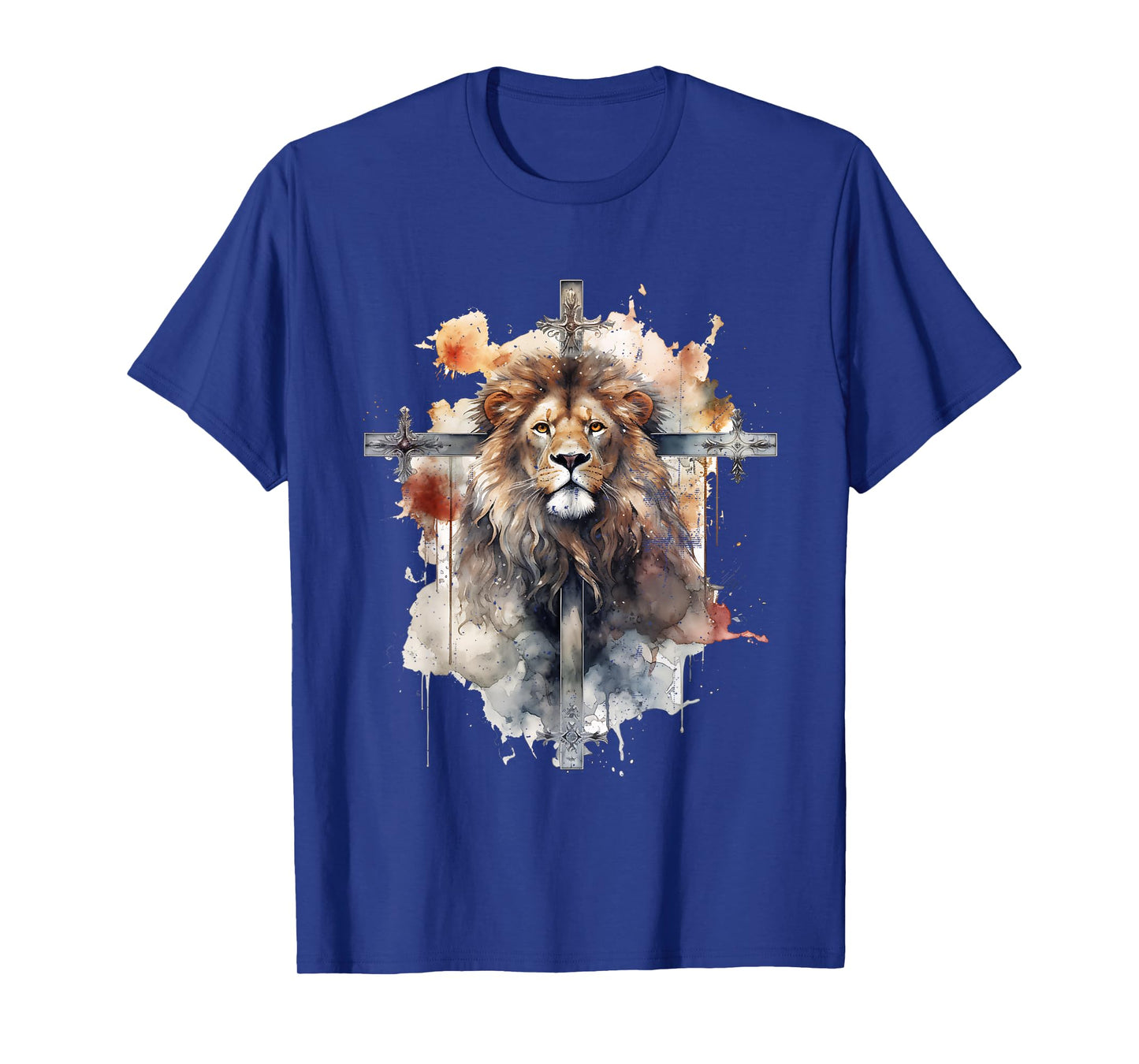 Lion Of Judah Lion Cross Christian Faith Jesus Hebrew Lion T-Shirt