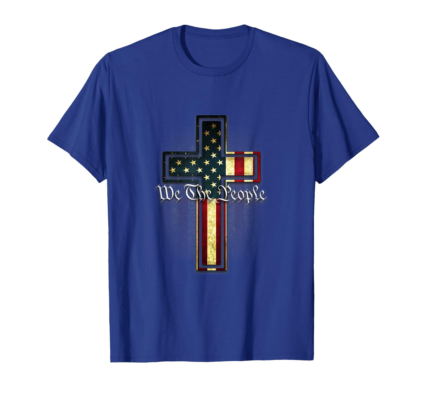 We The People Patriotic American Constitution Cross T-Shirt