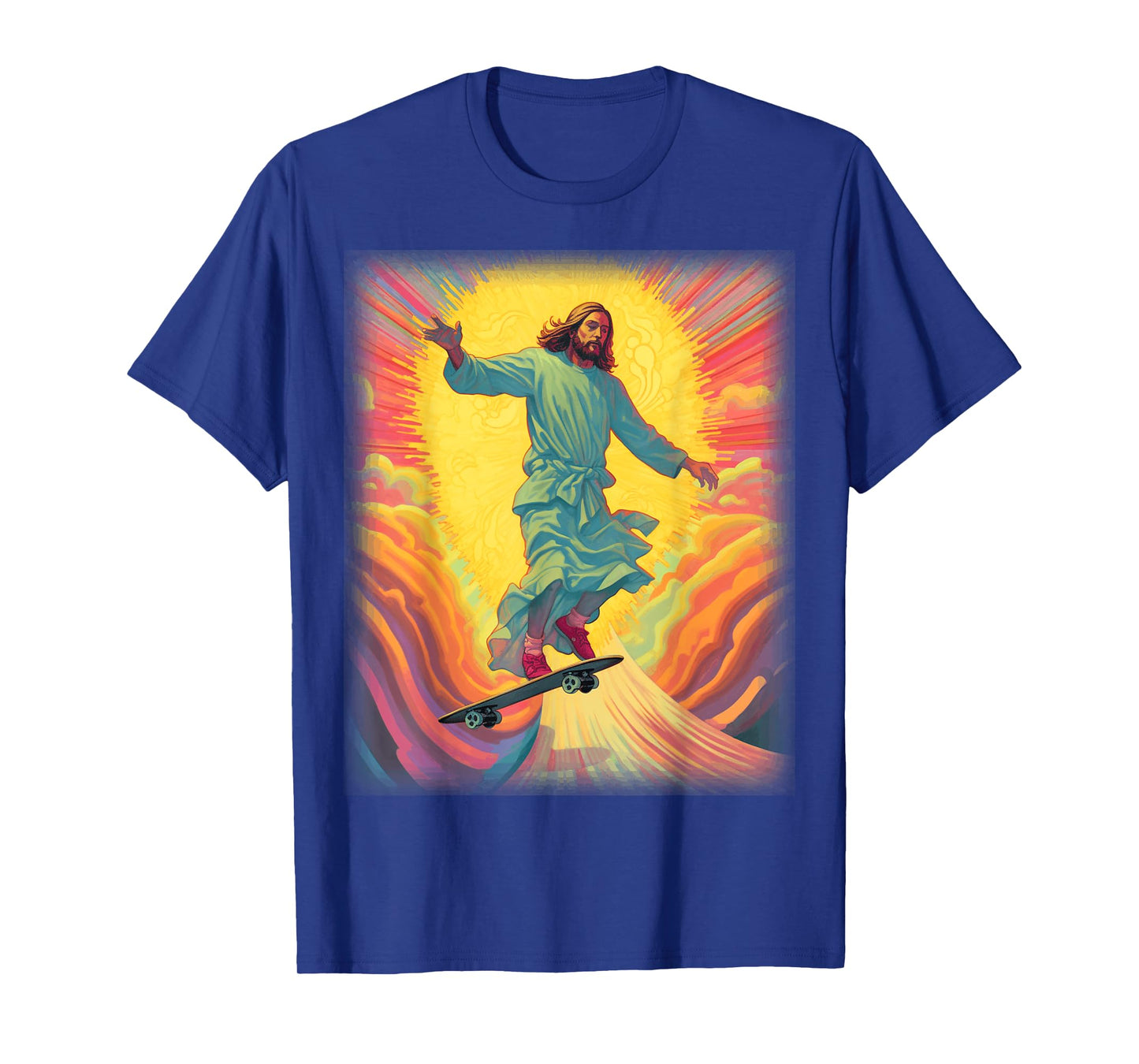 Jesus Skateboarder Heaven Skateboard Christian Skateboarding T-Shirt