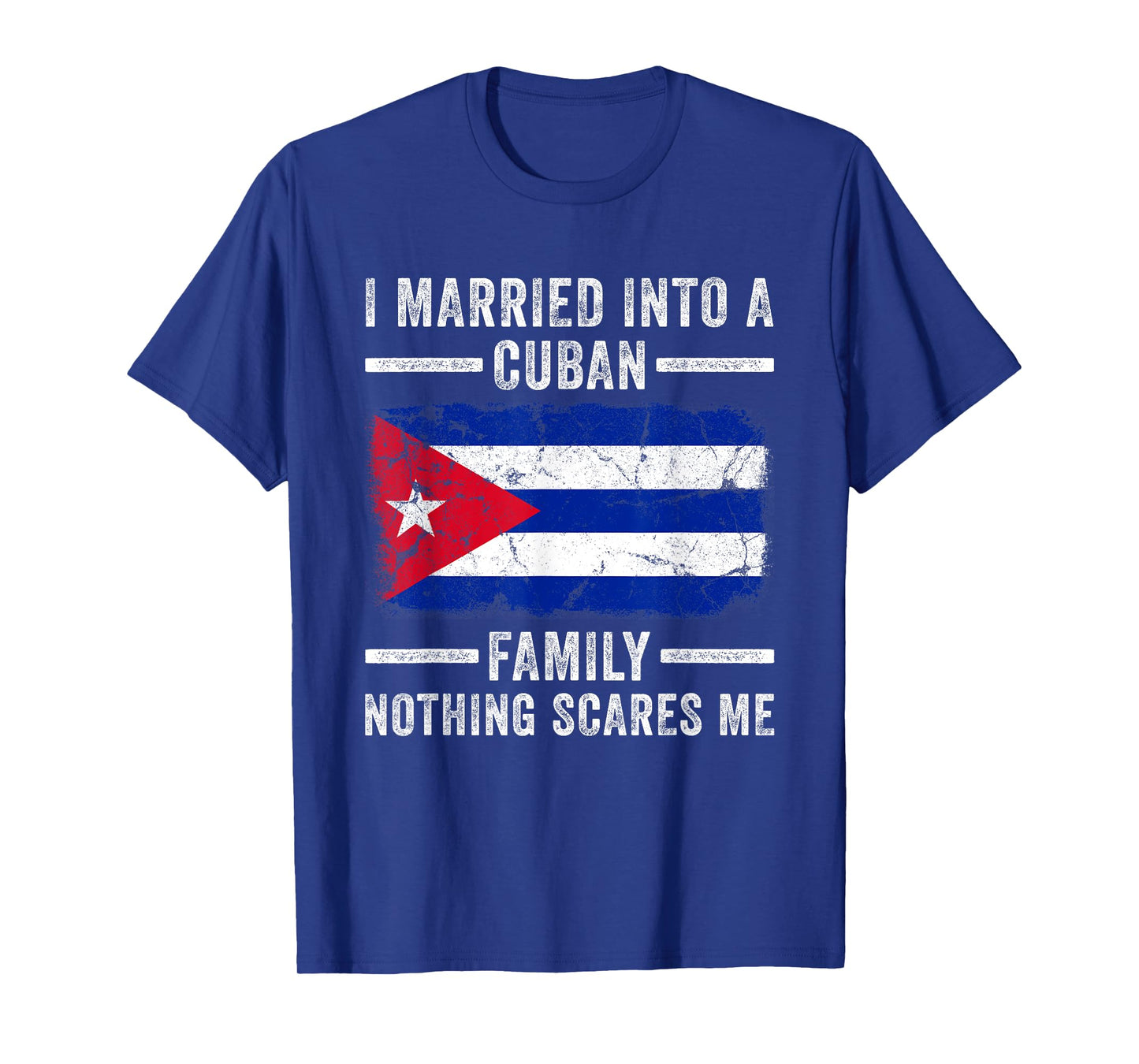 I Married Into a Cuban Family Funny In Law Wedding Photo T-Shirt