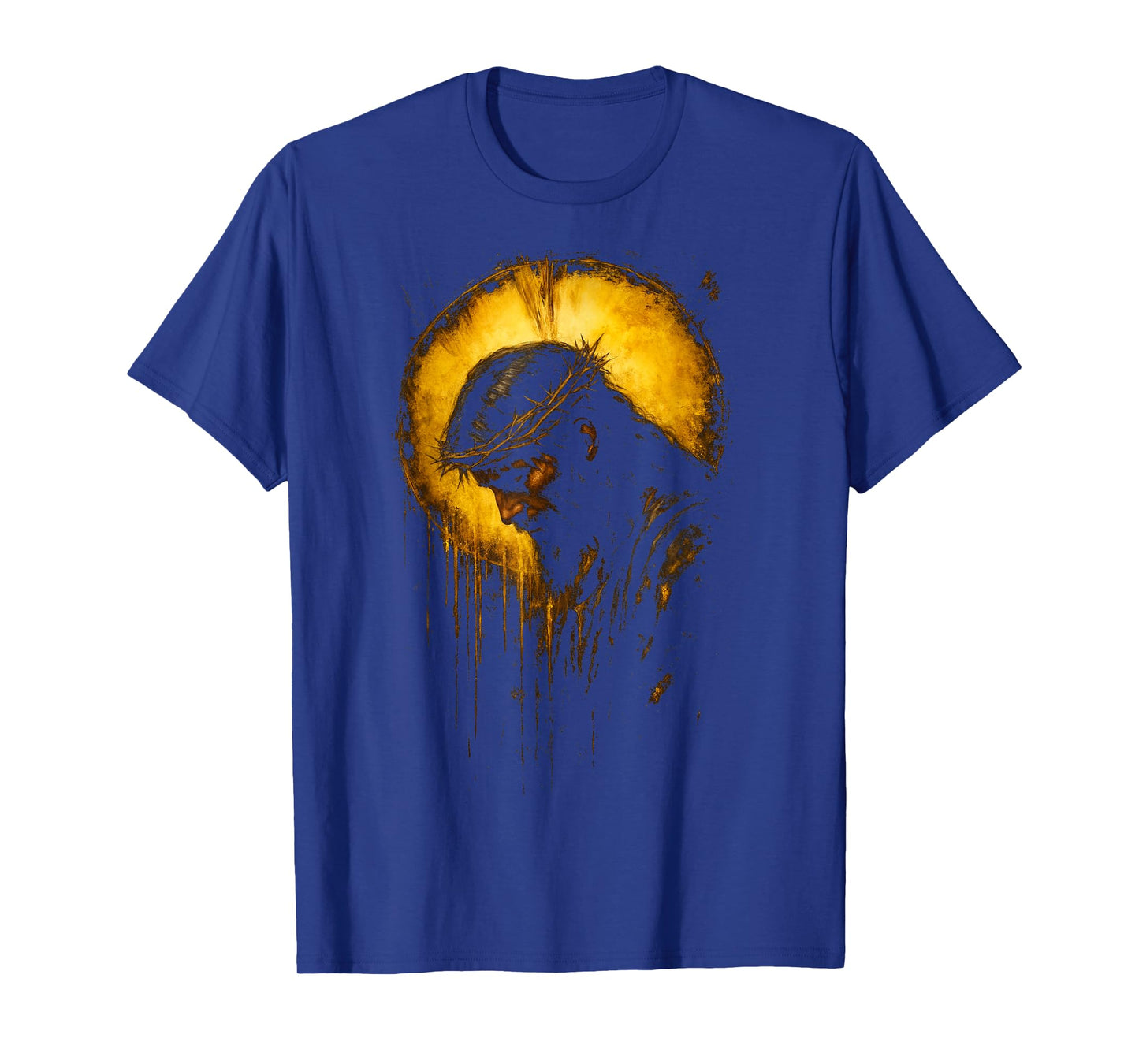 Jesus Golden Halo Christian Faith Religious Graphic T-Shirt