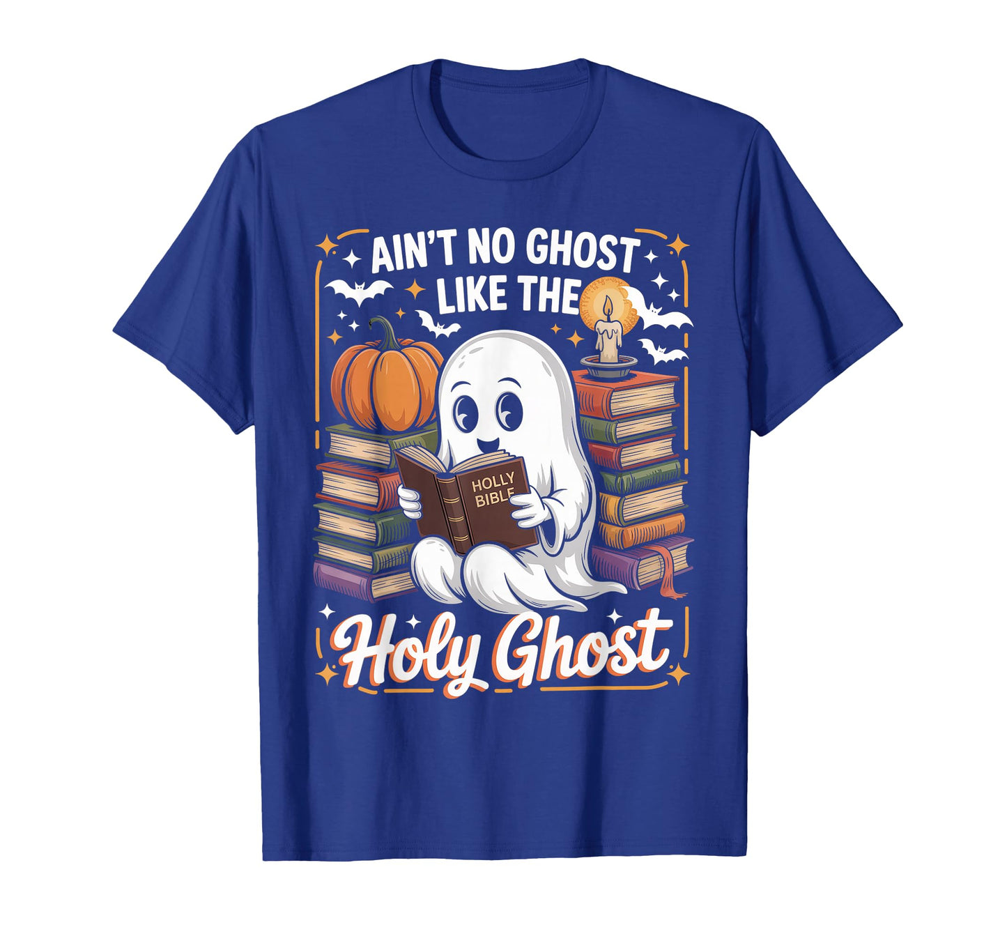 Retro Aint No Ghost Like The Holy Ghost Christian Halloween T-Shirt