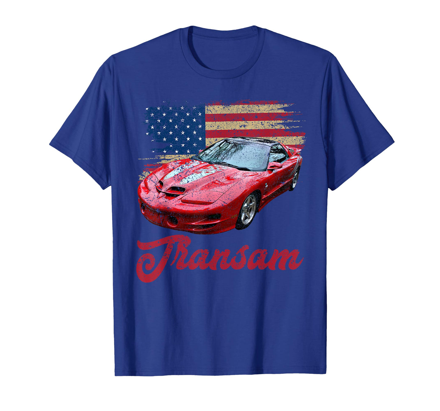 American Flag Style 4th gen Trans Am Old School Muscle Car T-Shirt