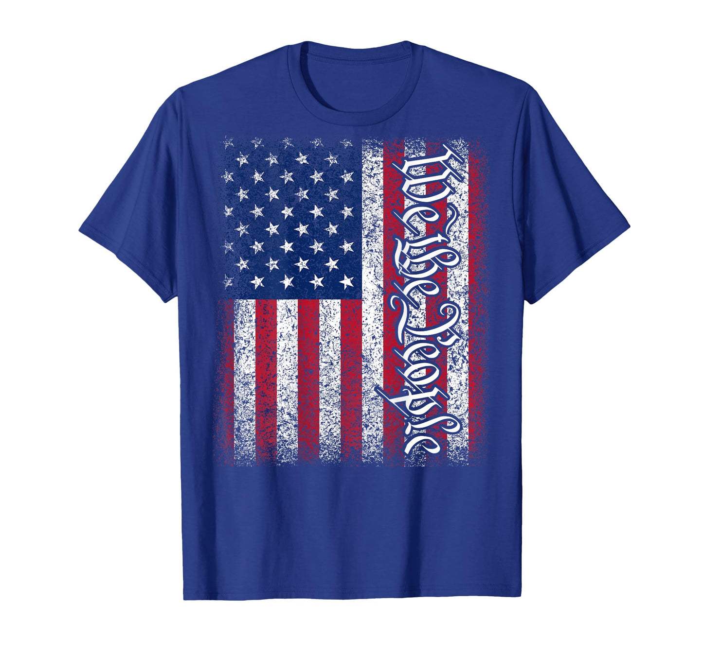 (Art on Back) American USA Flag We The People Patriotic T-Shirt