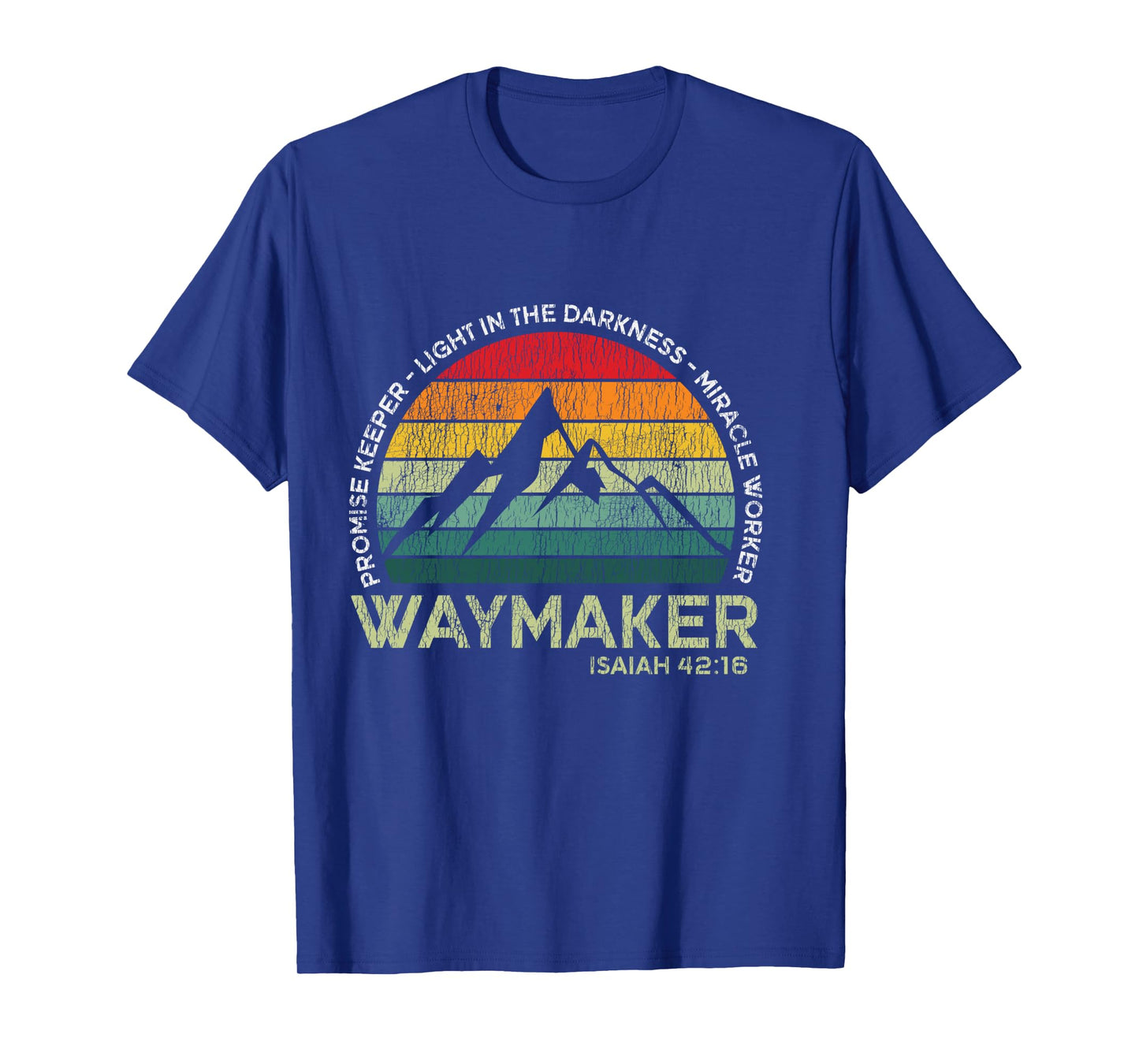 Vintage Waymaker Promise Keeper Miracle Worker Christian Long Sleeve T-Shirt